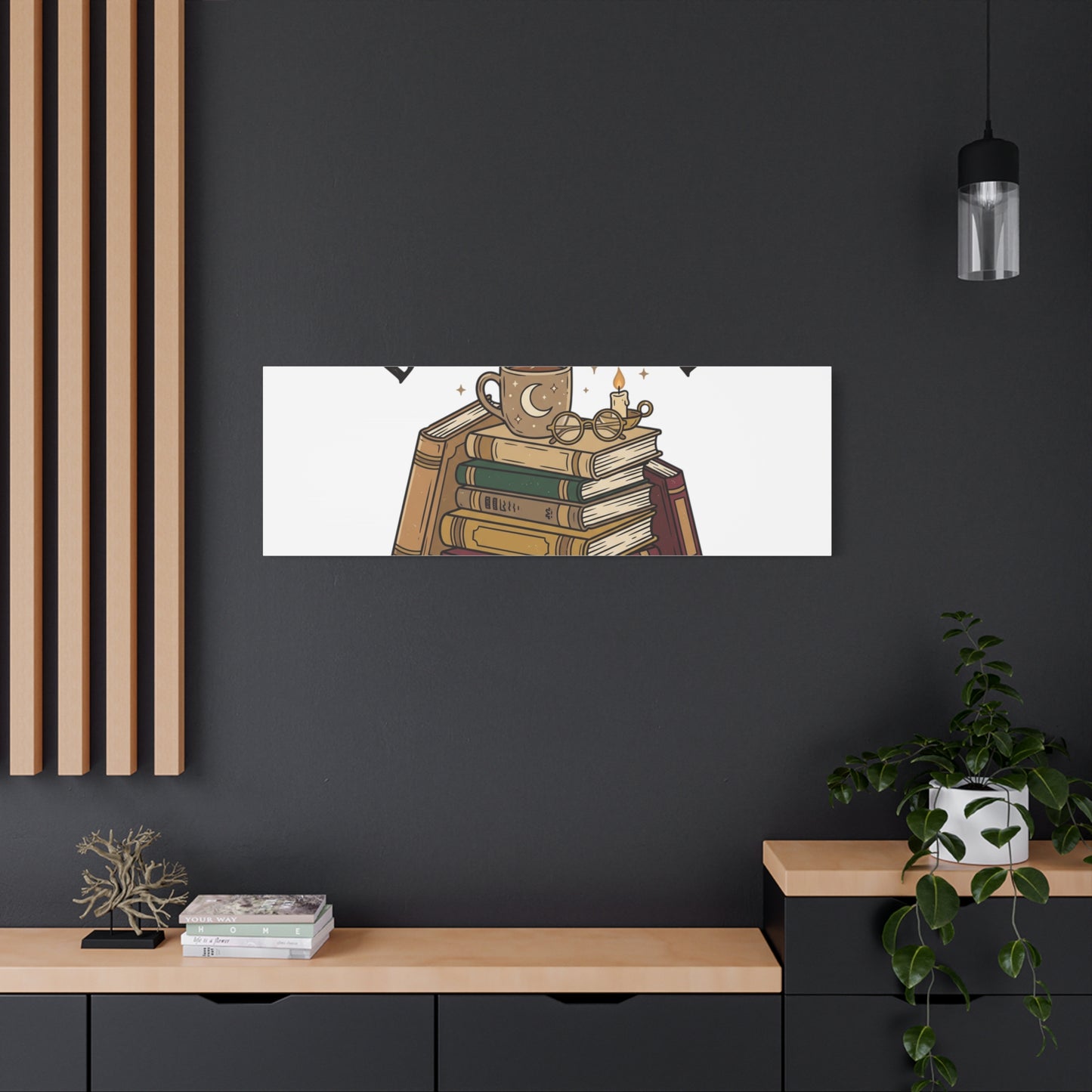Booked, Busy and Introverting Canvas | Book Lover, Cozy Reader Decor