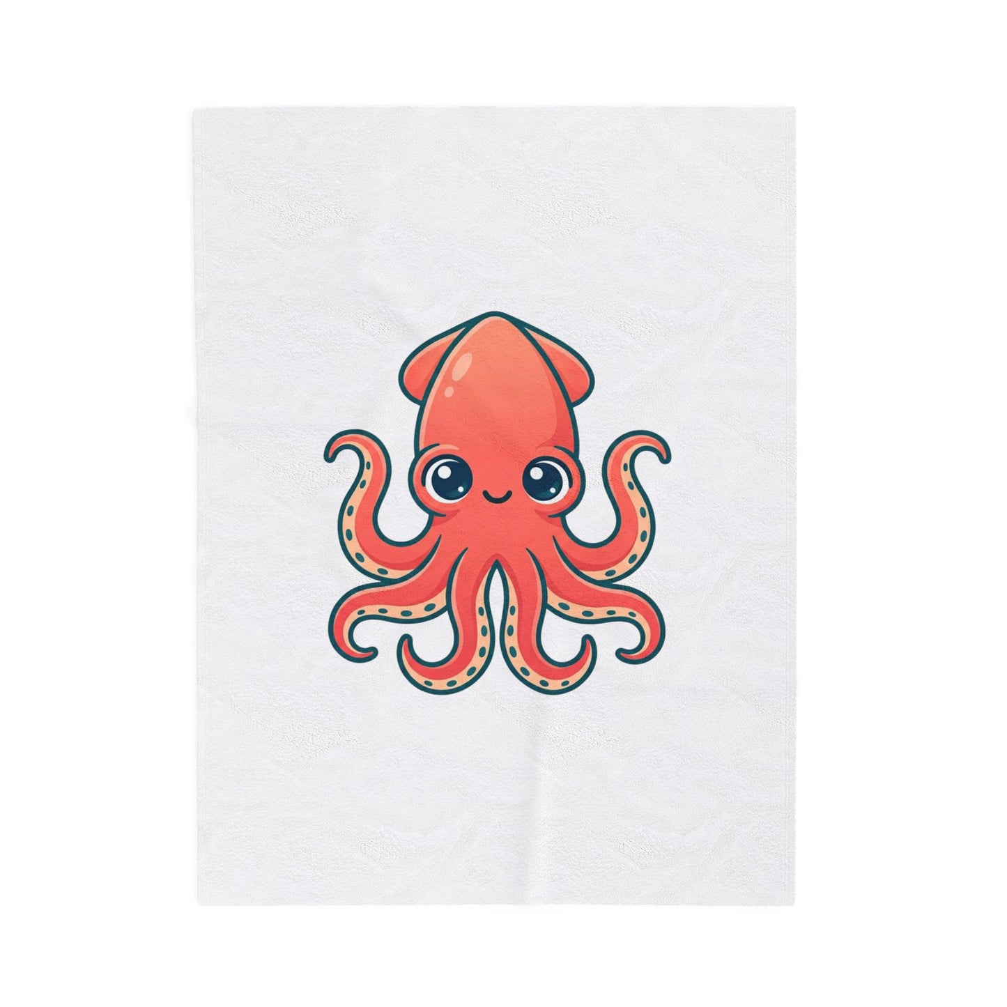 Cute Octopus Plush Blanket | Book Lover, Cozy Reader Throw