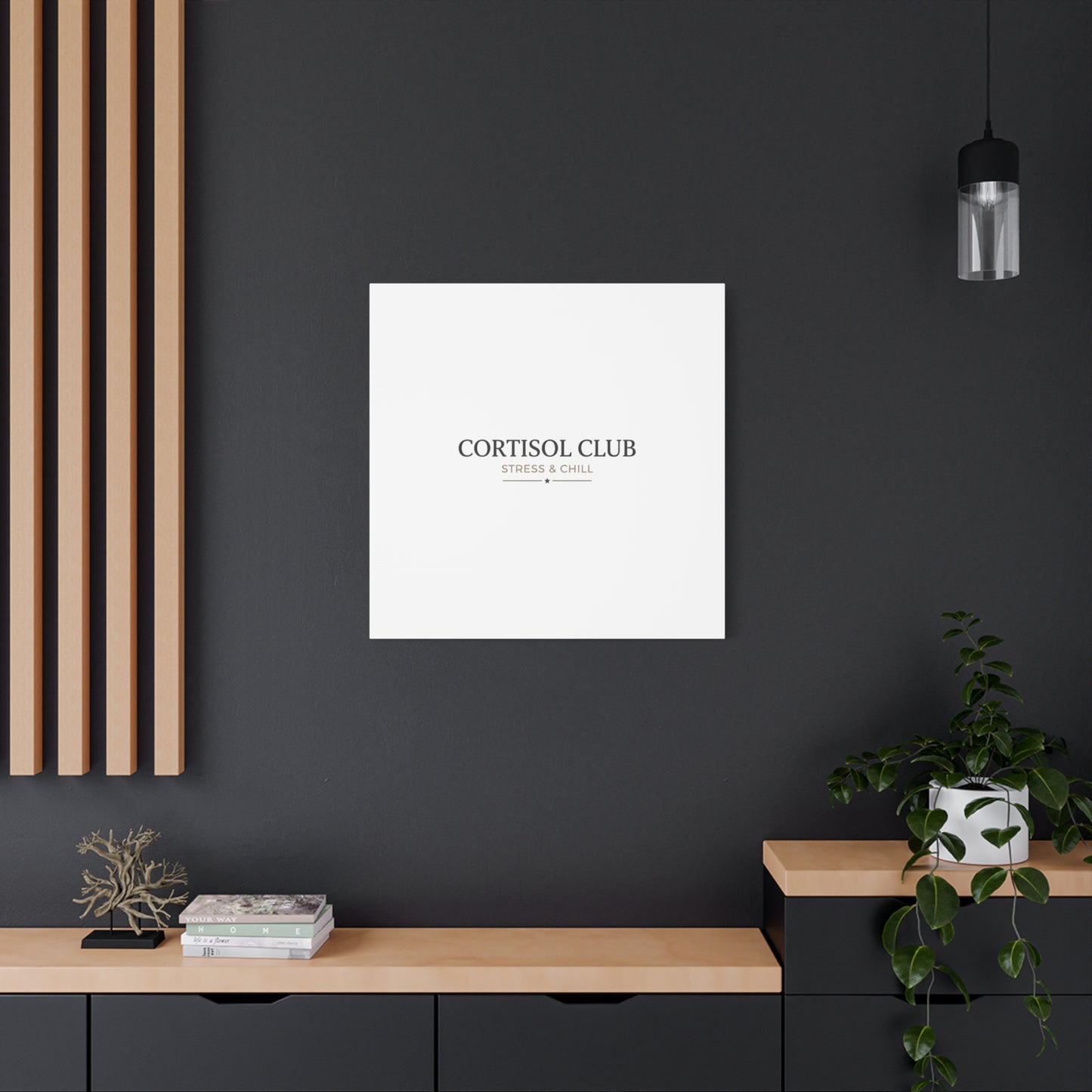 Cortisol Club Stress & Chill Canvas | stress meme, burnout humor