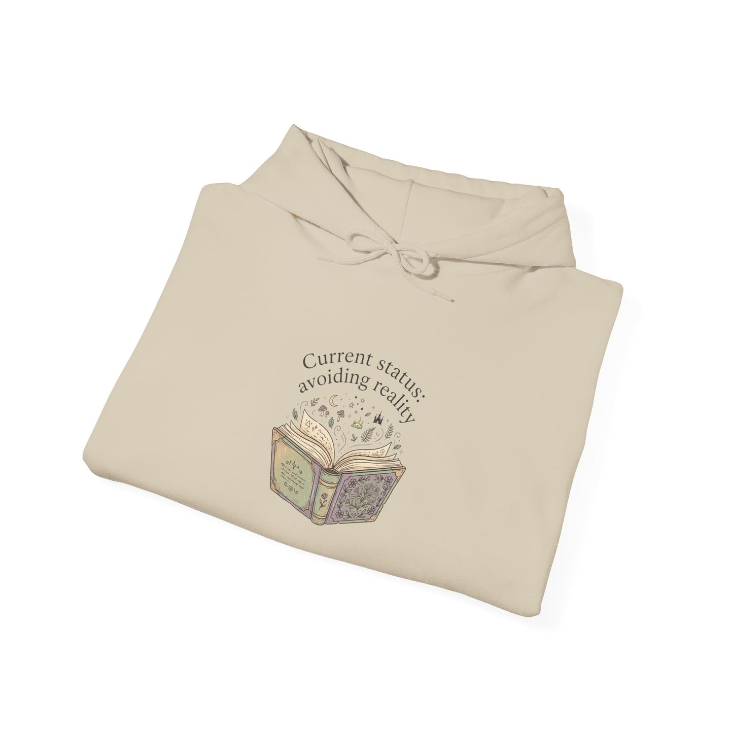 Bookish Spellbook Illustration Hoodie | Book Lover, Reading Aesthetic