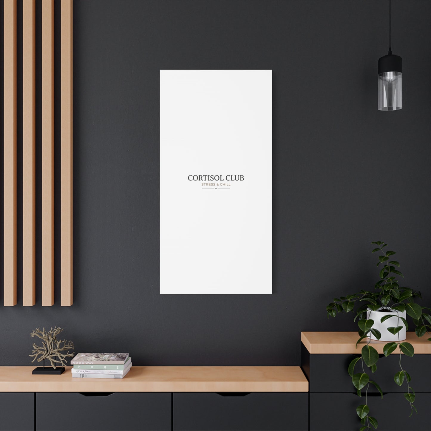 Cortisol Club Stress & Chill Canvas | stress meme, burnout humor