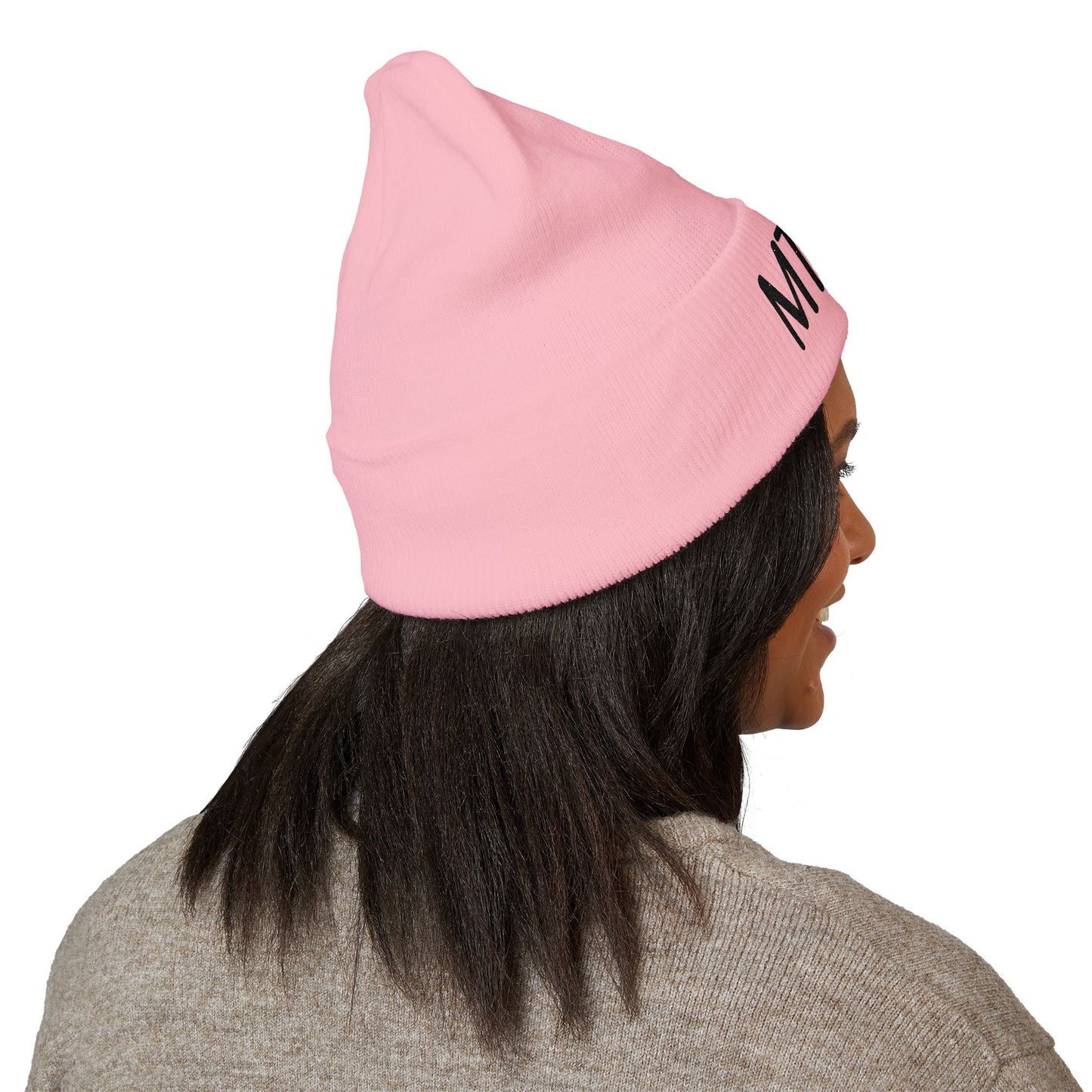 MTKAY Embroidered Cuffed Beanie — Classic Knit Winter Hat