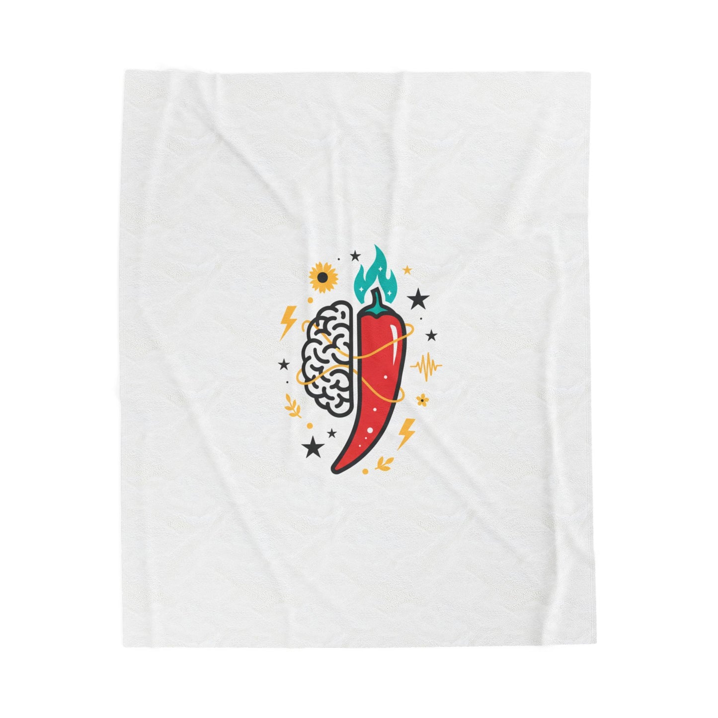 Neurodivergent Pride Chili Brain Blanket | autism acceptance, stim positive