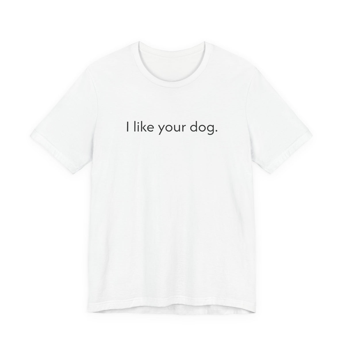 I Like Your Dog Tee — Minimalist Dog Lover T-Shirt