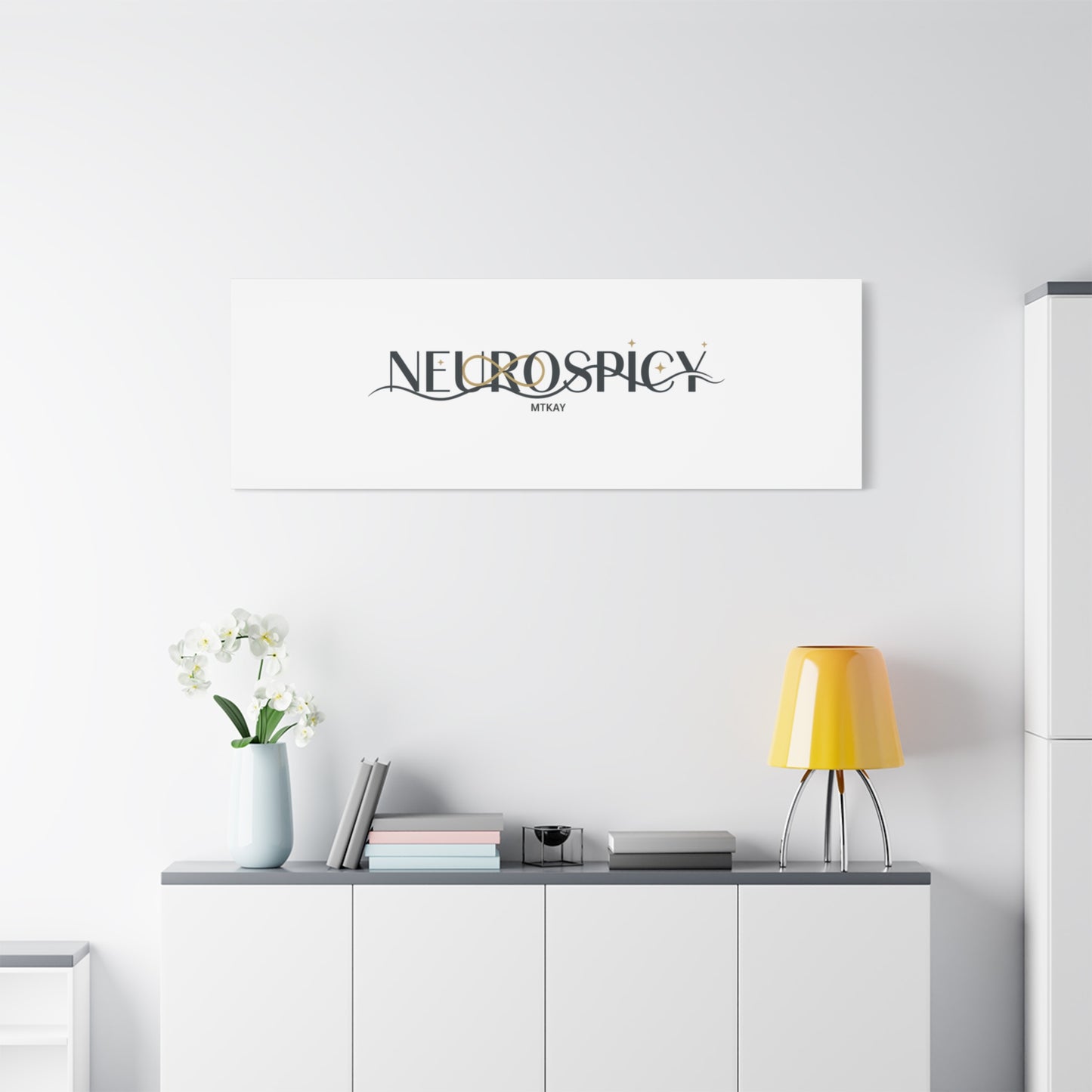 Neurospicy Canvas, Stretched | Autistic Pride, Neurodiversity Acceptance
