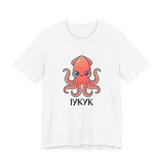 Cute Squid Illustration Tee | book lover shirt, cozy reader tee