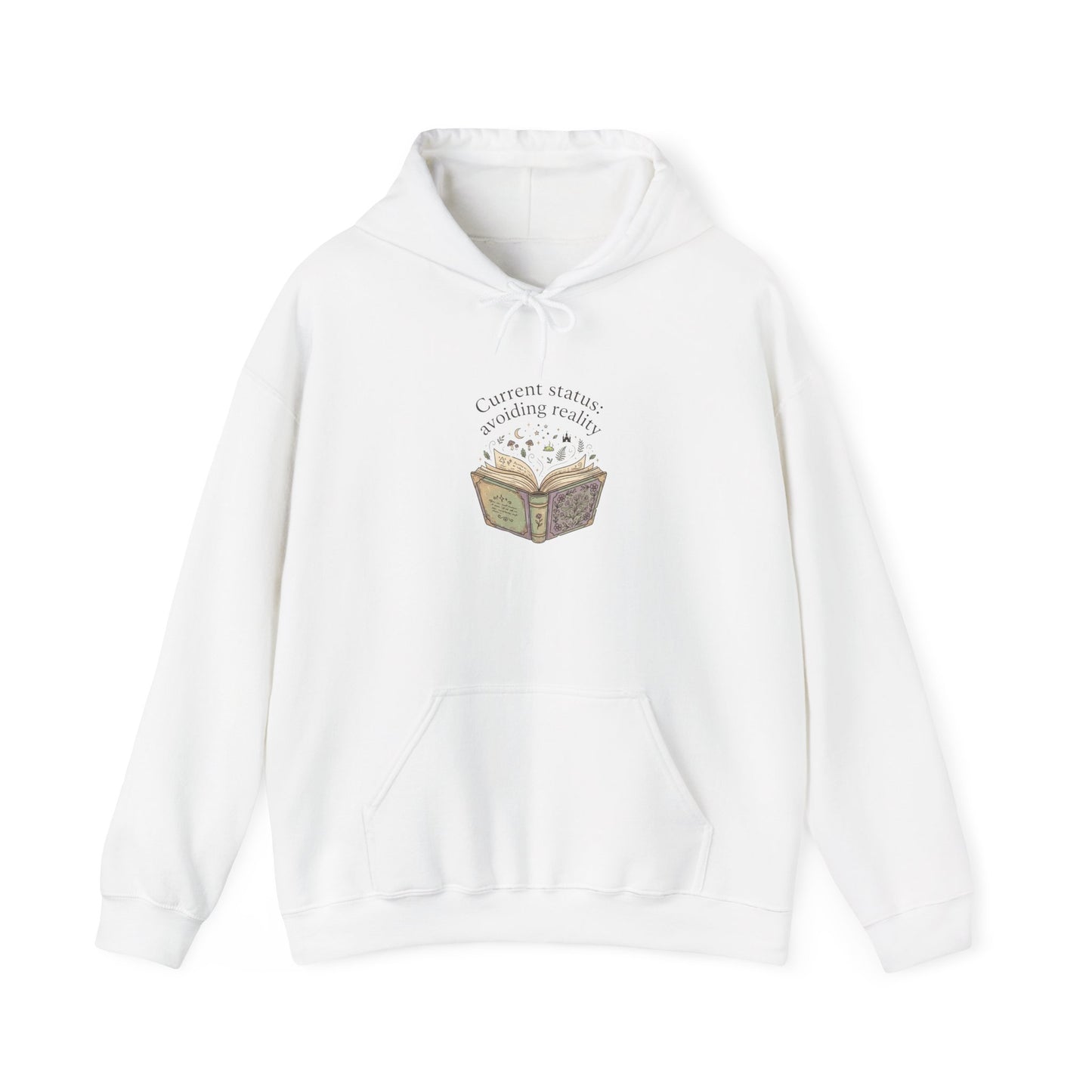 Bookish Spellbook Illustration Hoodie | Book Lover, Reading Aesthetic