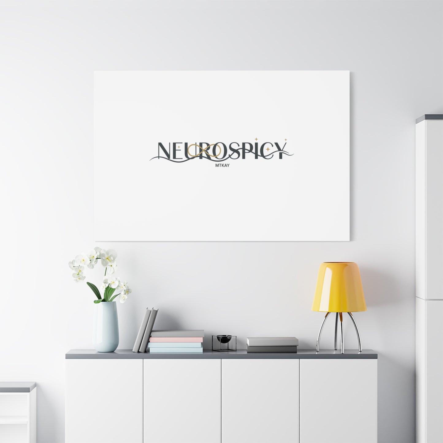 Neurospicy Canvas, Stretched | Autistic Pride, Neurodiversity Acceptance