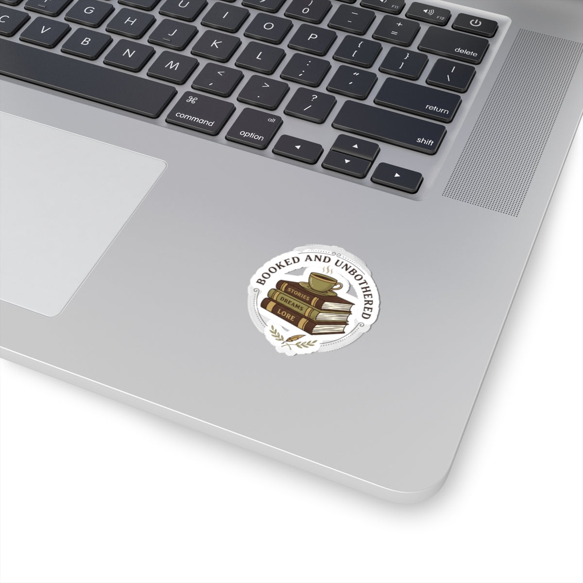 Booked and Unbothered Book Lover Stickers | Cozy Reader, Dark Academia
