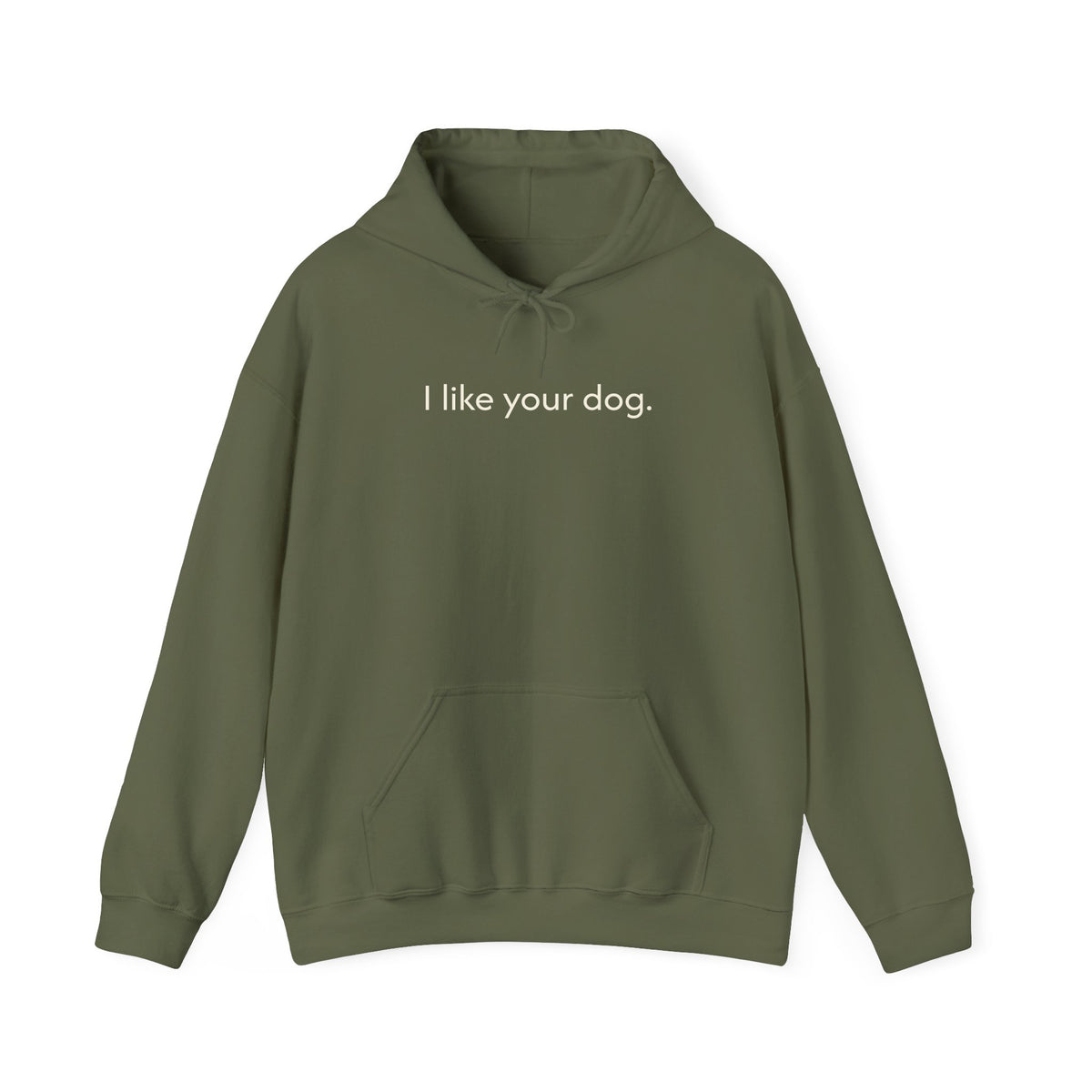 "I Like Your Dog" Hoodie – Minimalist Dog Lover Pullover
