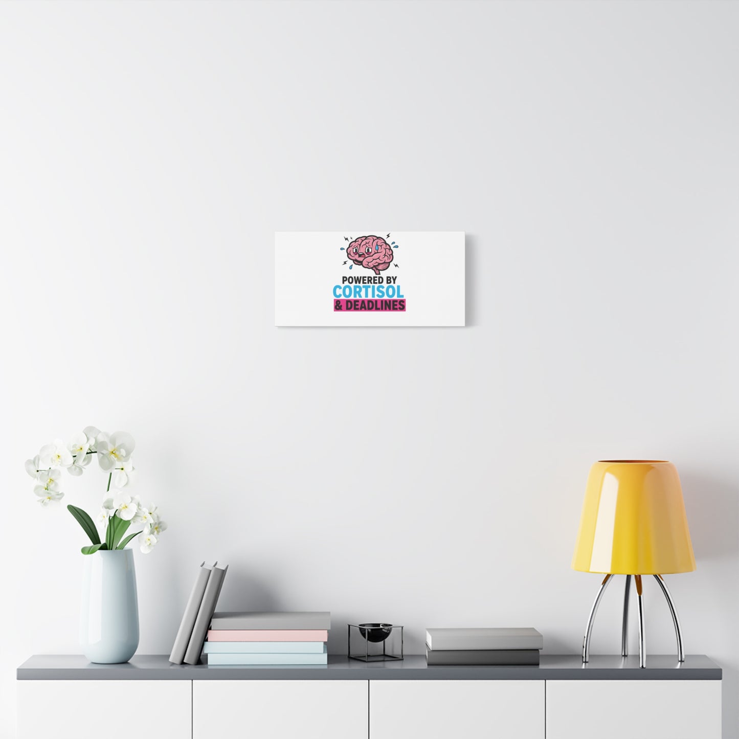 Powered by Cortisol & Deadlines Canvas | stress meme, burnout humor
