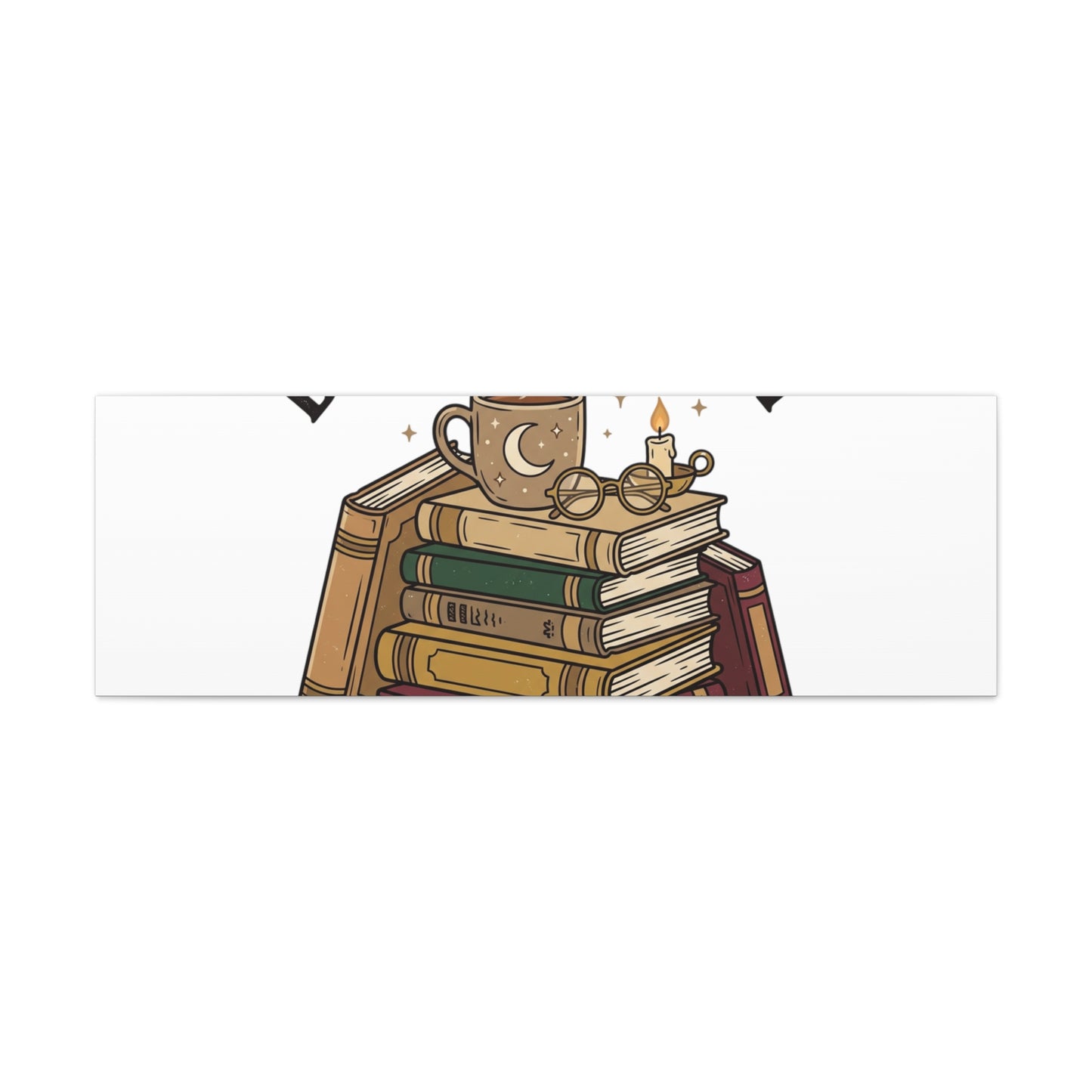 Booked, Busy and Introverting Canvas | Book Lover, Cozy Reader Decor