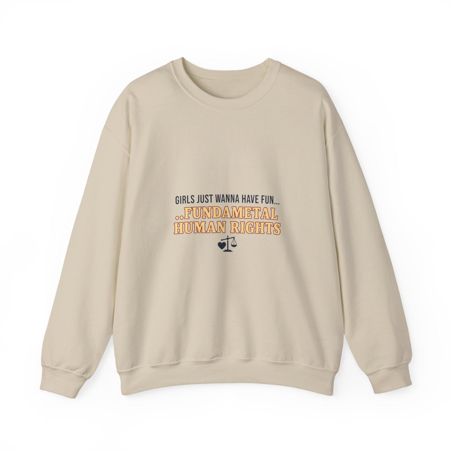 Fundamental Human Rights Sweatshirt | International Women's Day IWD typography