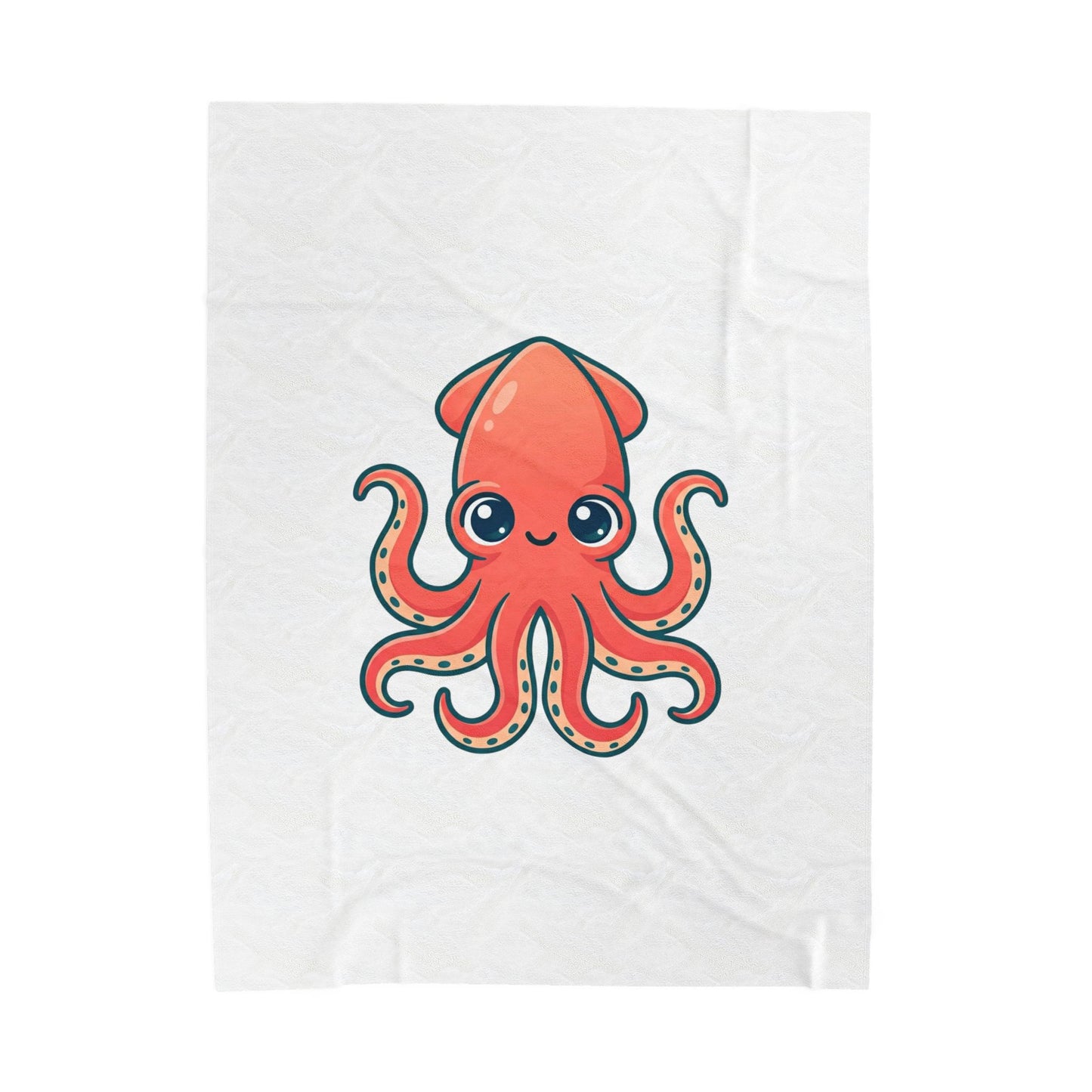 Cute Octopus Plush Blanket | Book Lover, Cozy Reader Throw
