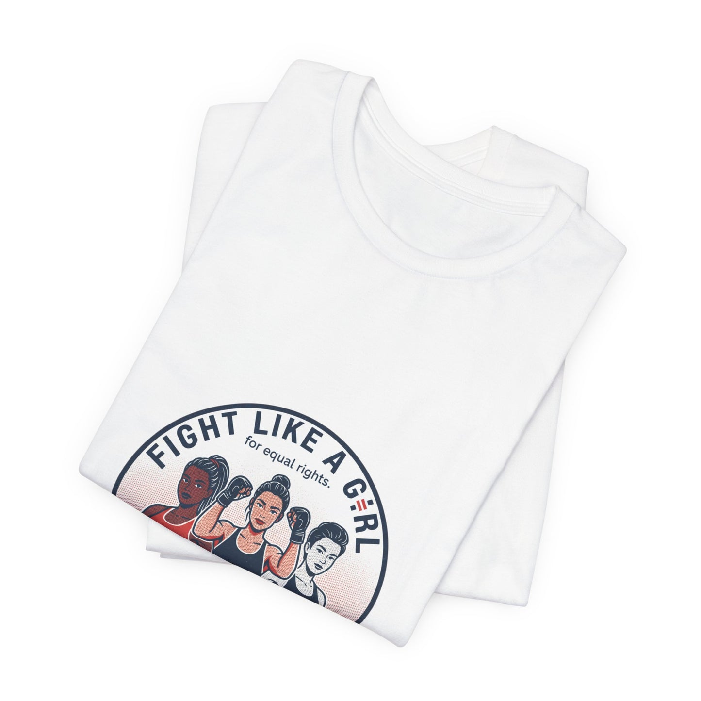 Fight Like a Girl tee | Feminist Slogan, IWD Typography