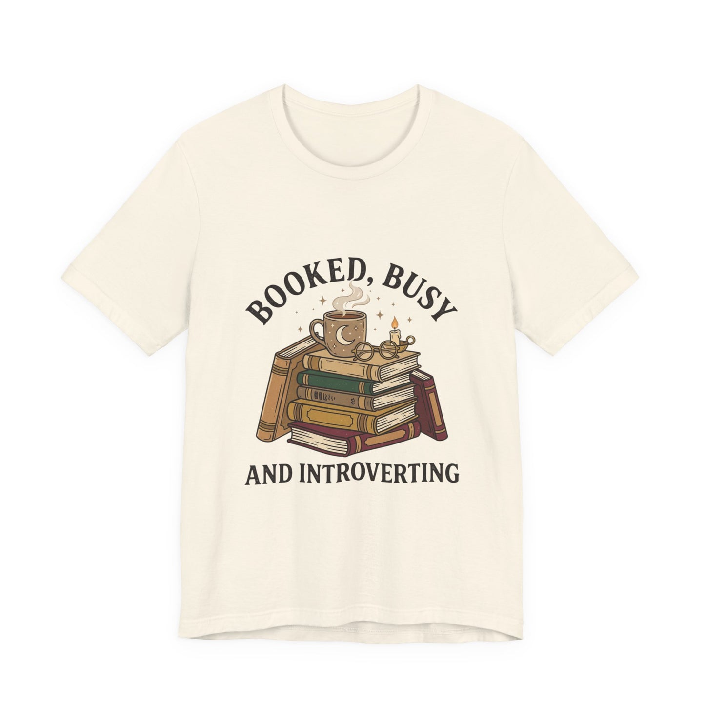 Booked Busy and Introverting T-Shirt | book lover shirt, reading tee