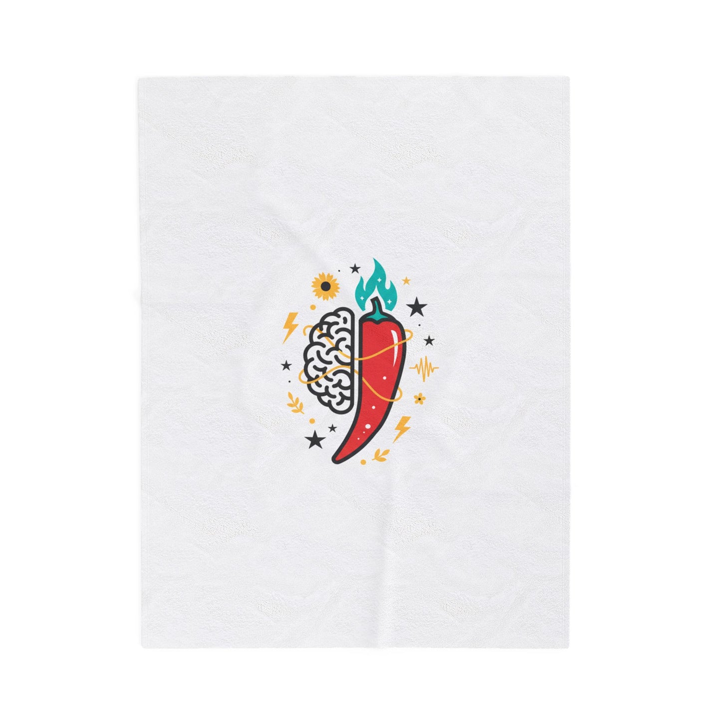 Neurodivergent Pride Chili Brain Blanket | autism acceptance, stim positive