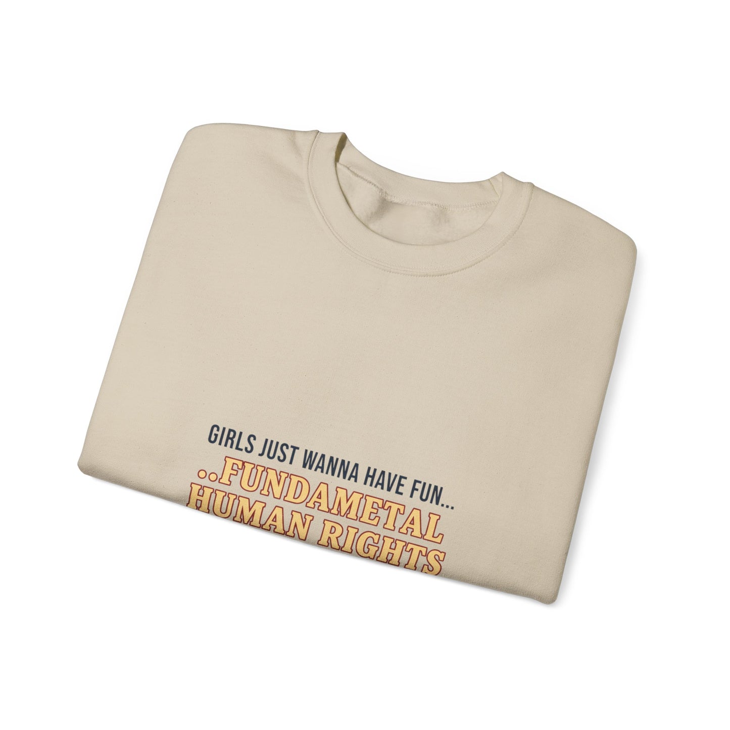 Fundamental Human Rights Sweatshirt | International Women's Day IWD typography