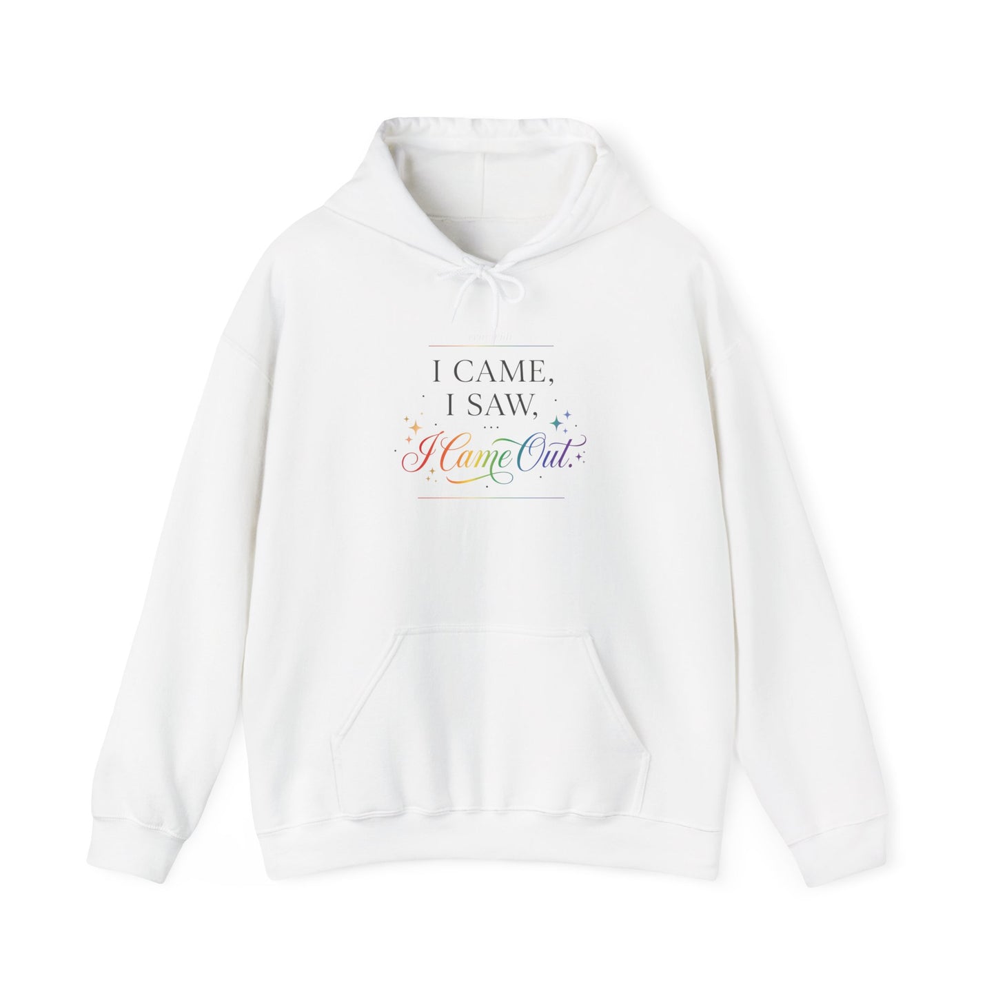 I Came, I Saw, I Came Out Hoodie — Funny LGBTQ+ Coming Out Pride Sweatshirt