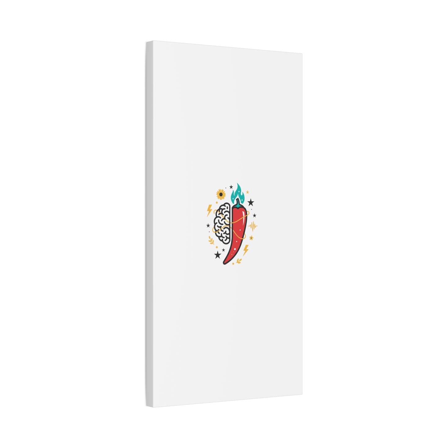 Neurodivergent Pride Brain & Chili Art Canvas | autism acceptance, autistic pride