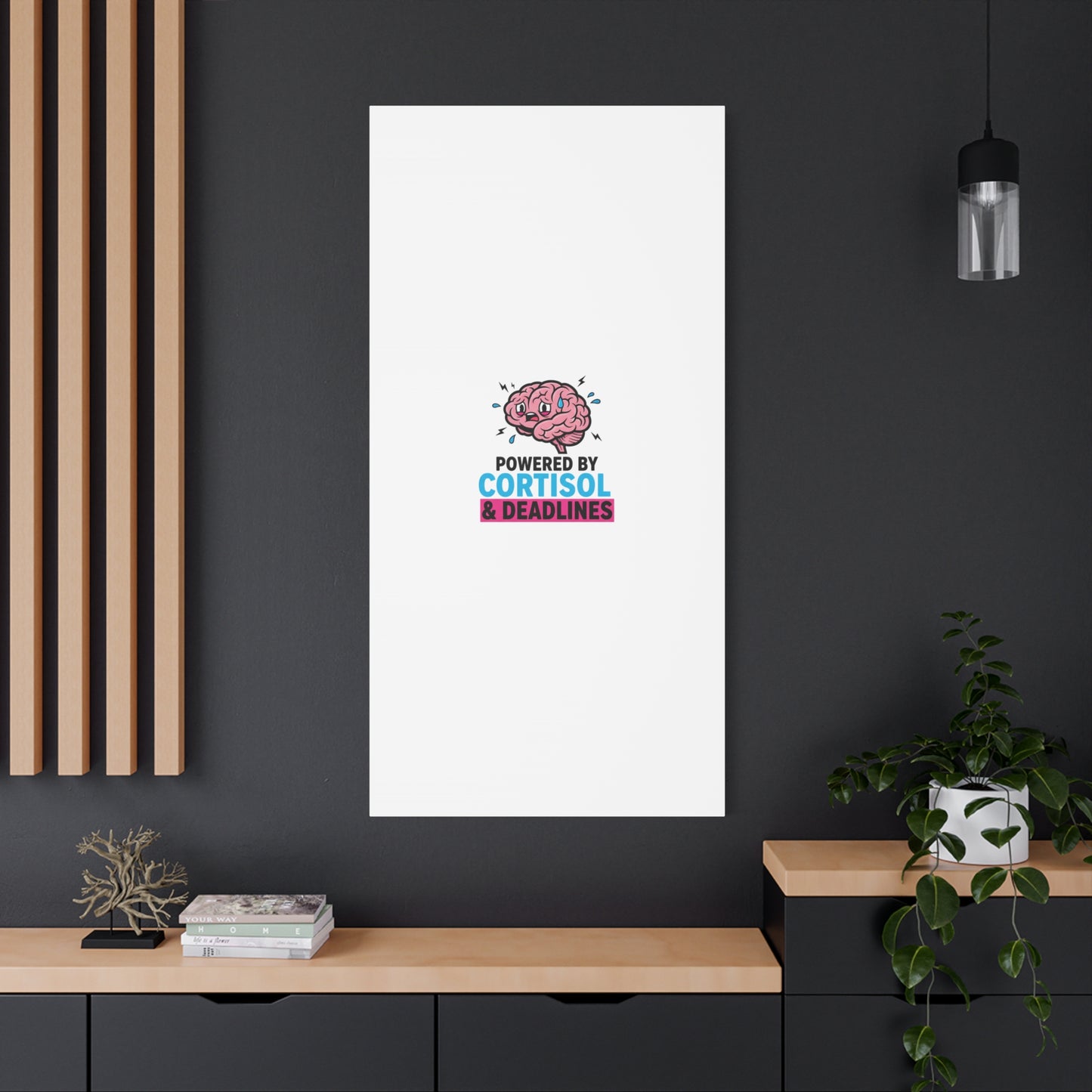 Powered by Cortisol & Deadlines Canvas | stress meme, burnout humor