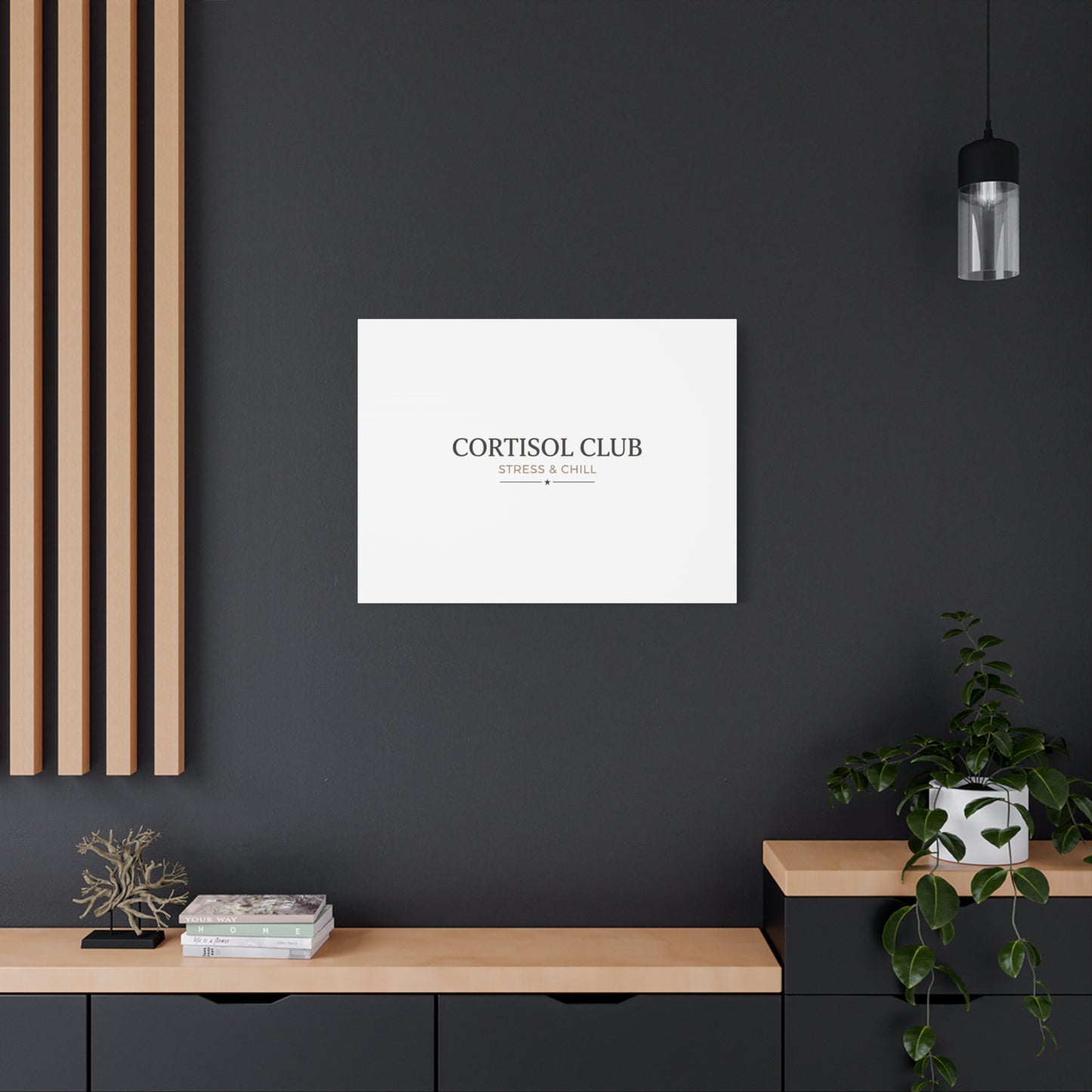 Cortisol Club Stress & Chill Canvas | stress meme, burnout humor