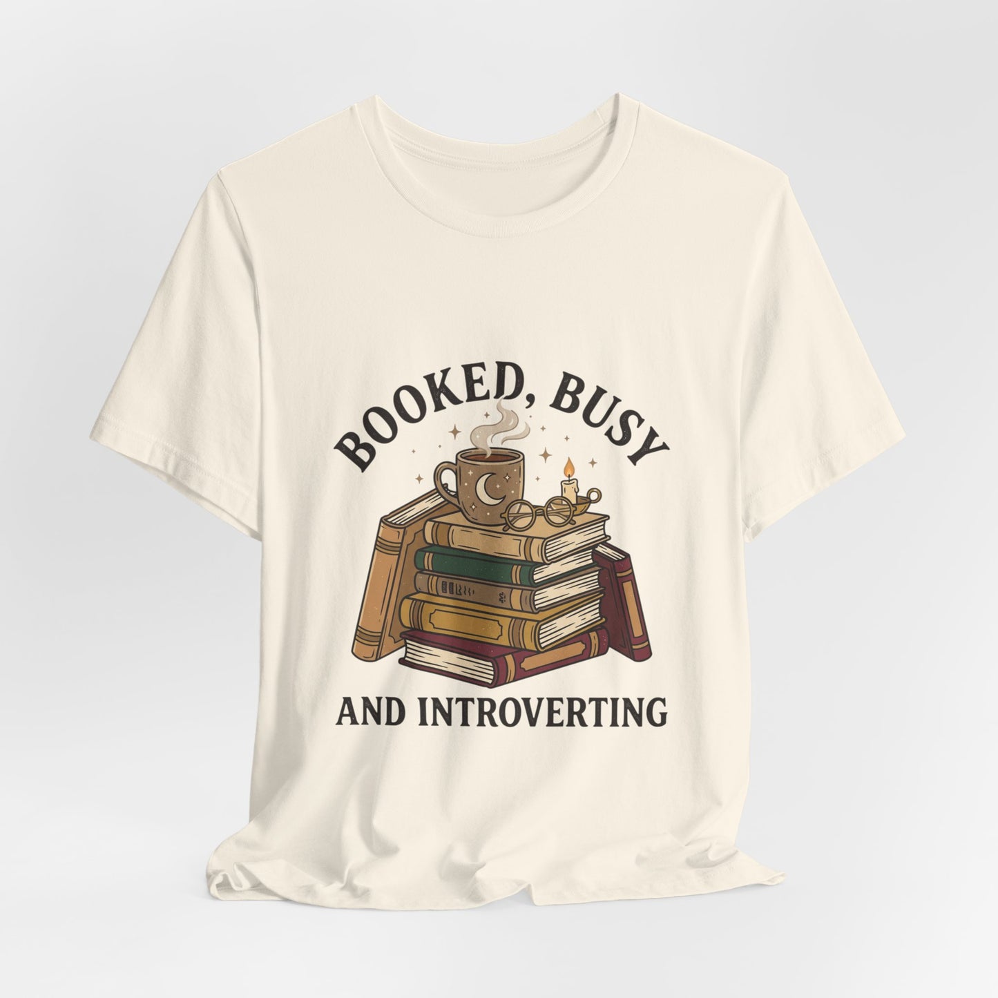 Booked Busy and Introverting T-Shirt | book lover shirt, reading tee