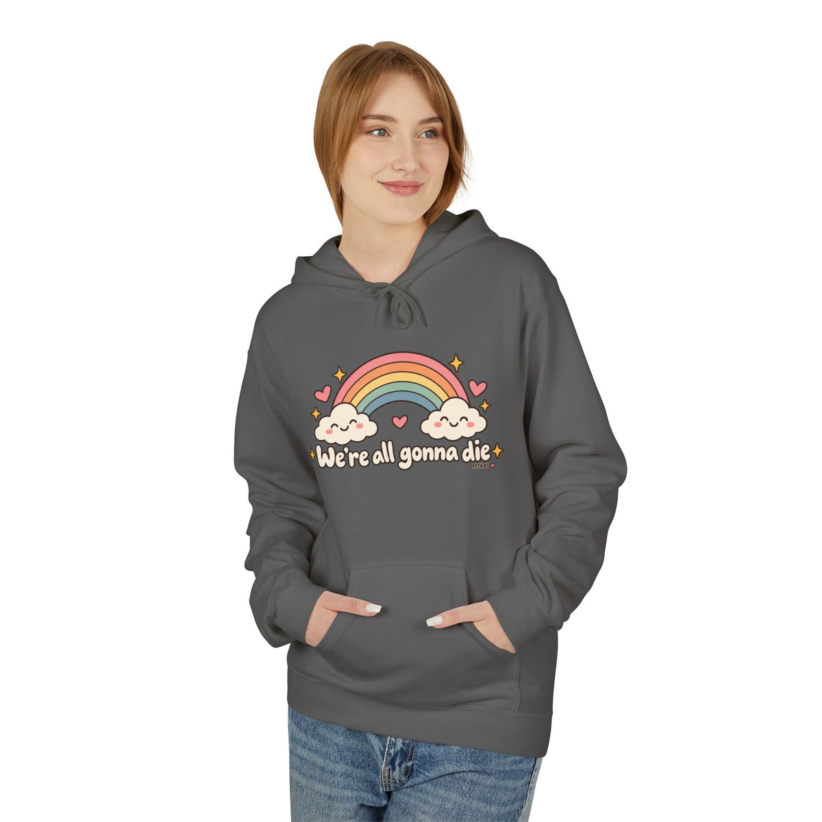 Rainbow Kawaii Hoodie — "It's a Good Day" Cute Cloud & Rainbow Sweatshirt