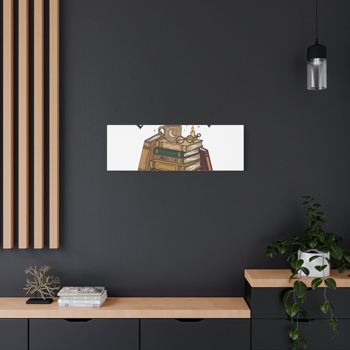 Booked, Busy and Introverting Canvas | Book Lover, Cozy Reader Decor