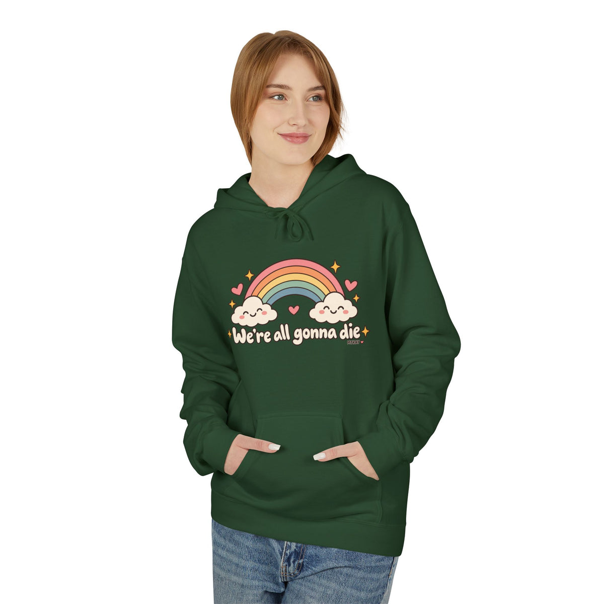 Rainbow Kawaii Hoodie — "It's a Good Day" Cute Cloud & Rainbow Sweatshirt