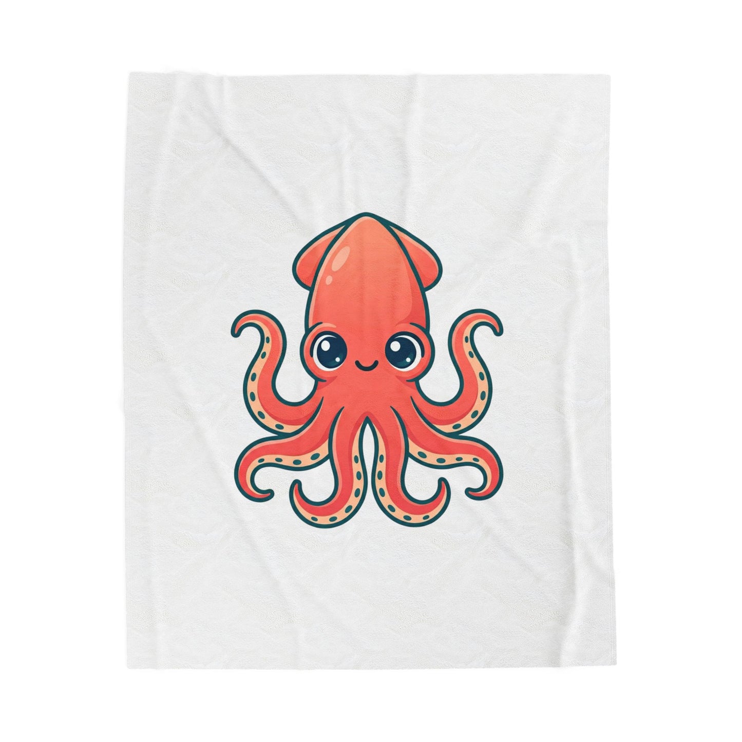 Cute Octopus Plush Blanket | Book Lover, Cozy Reader Throw