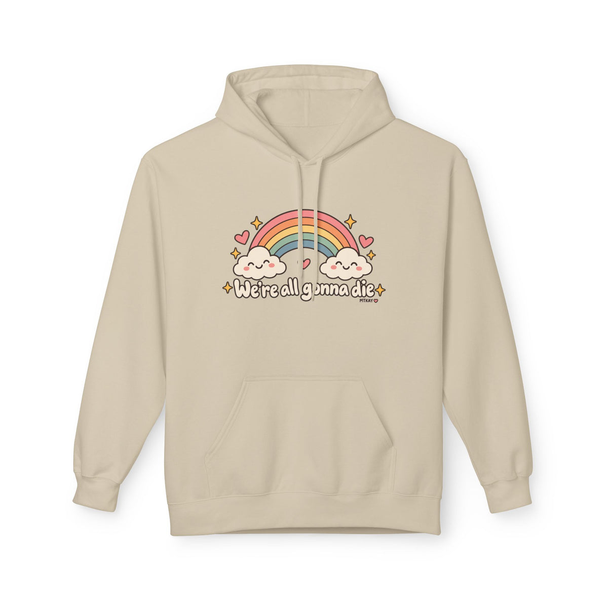 Rainbow Kawaii Hoodie — "It's a Good Day" Cute Cloud & Rainbow Sweatshirt