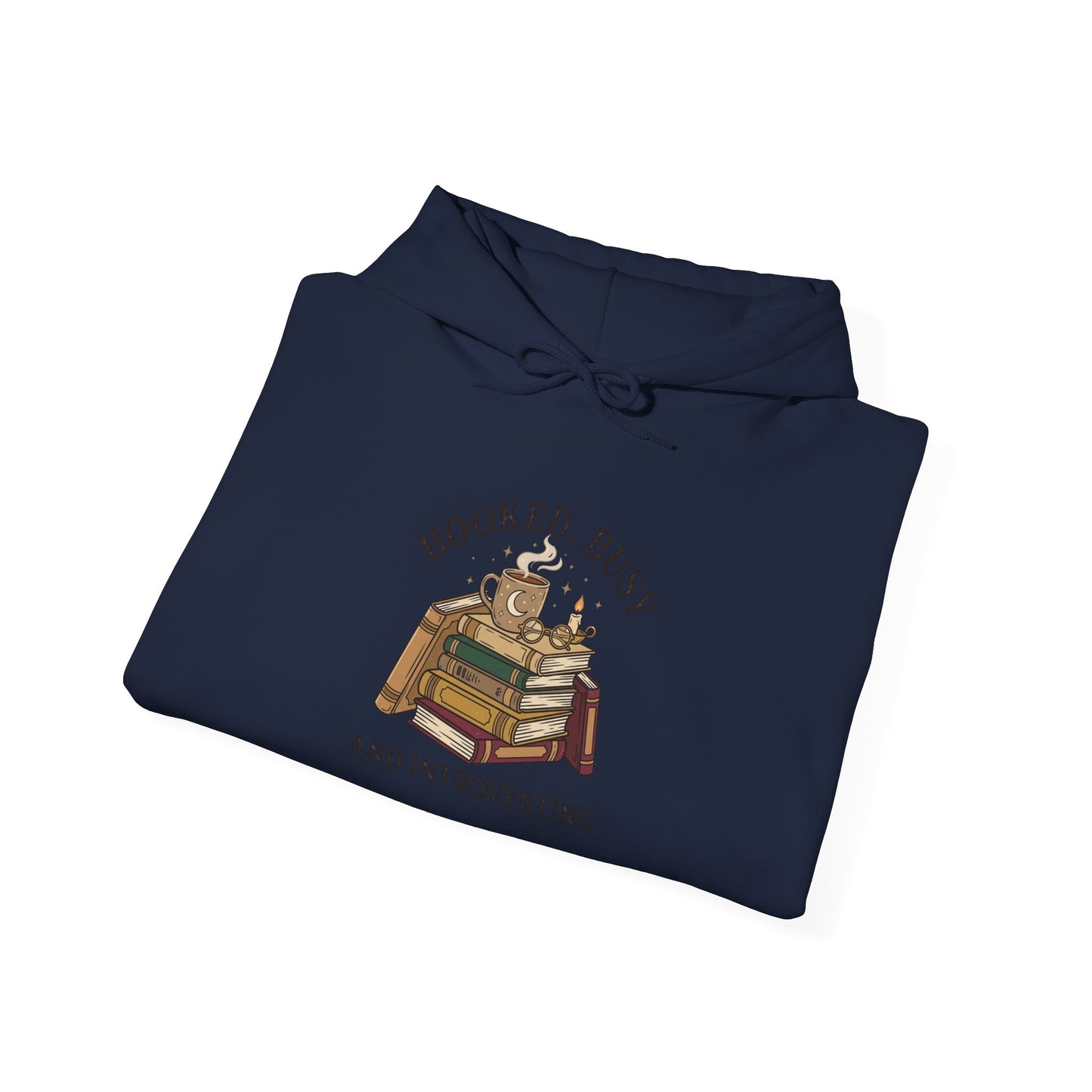 Booked Busy Book Lover Hoodie | Dark Academia Reading Sweatshirt