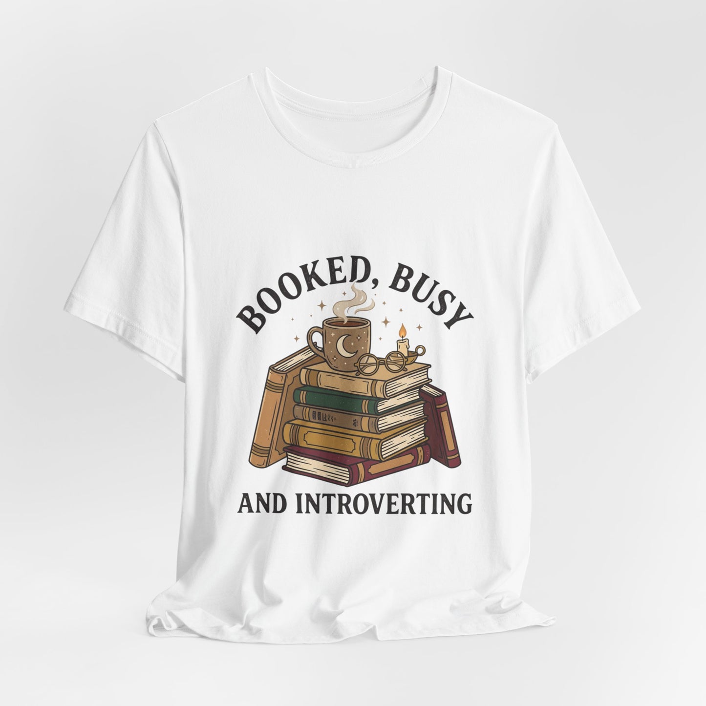 Booked Busy and Introverting T-Shirt | book lover shirt, reading tee