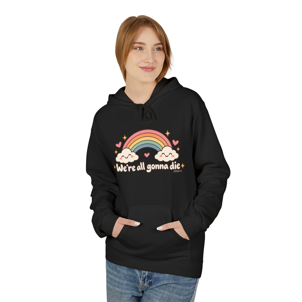 Rainbow Kawaii Hoodie — "It's a Good Day" Cute Cloud & Rainbow Sweatshirt