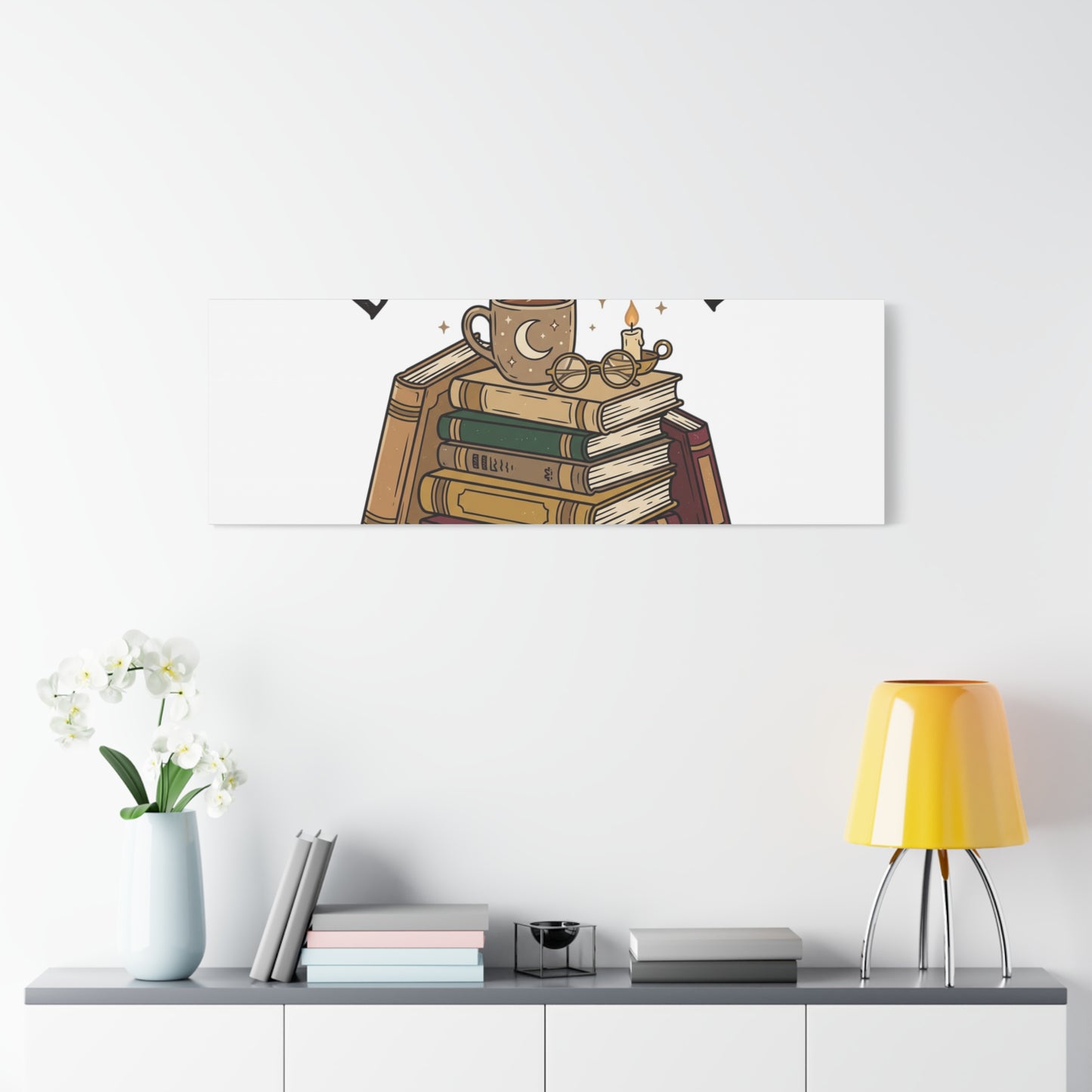 Booked, Busy and Introverting Canvas | Book Lover, Cozy Reader Decor