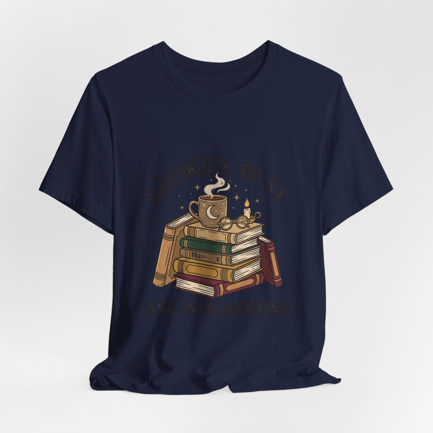Booked Busy and Introverting T-Shirt | book lover shirt, reading tee
