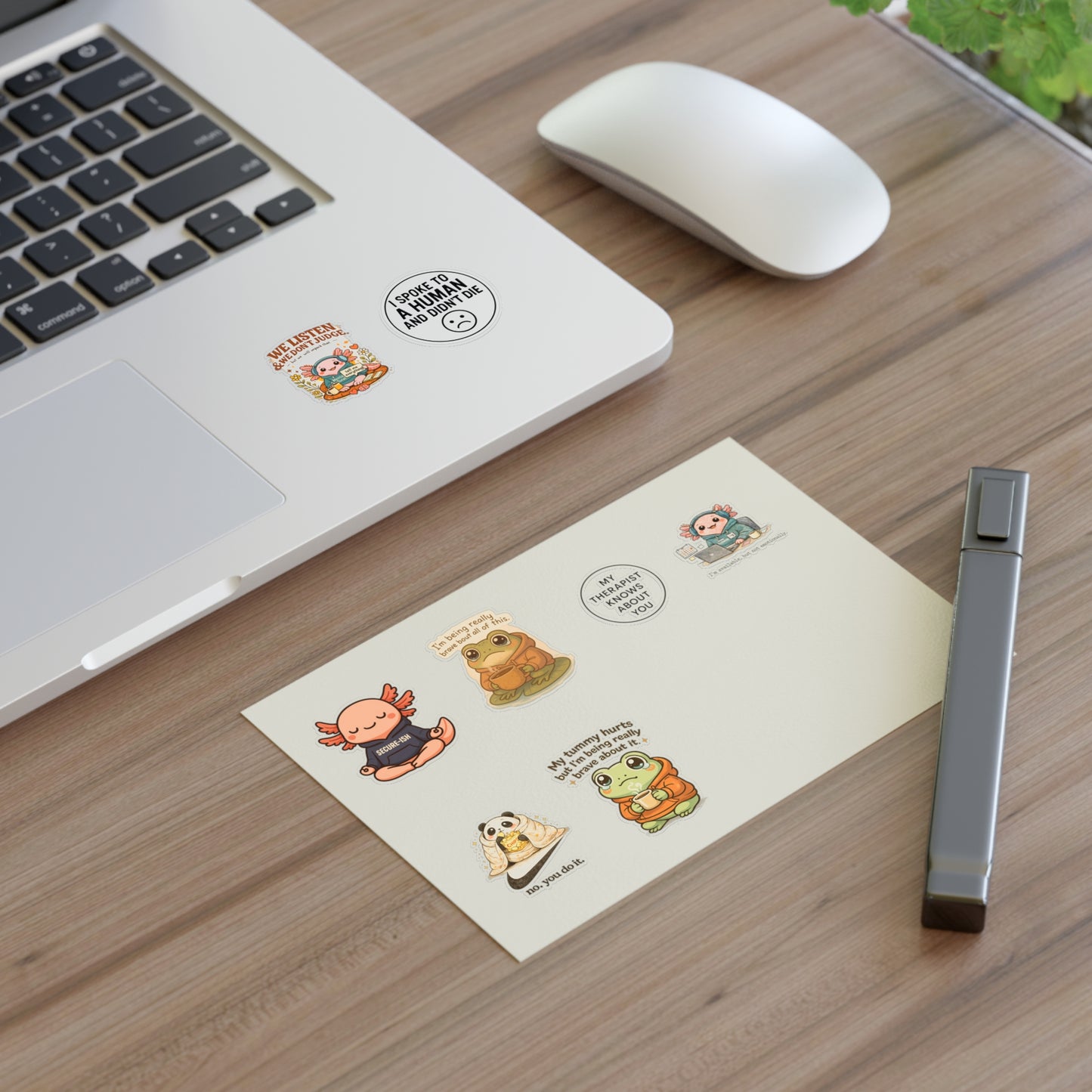 Coping Crew Sticker Sheet — Anxiety Support & Comfort Stickers