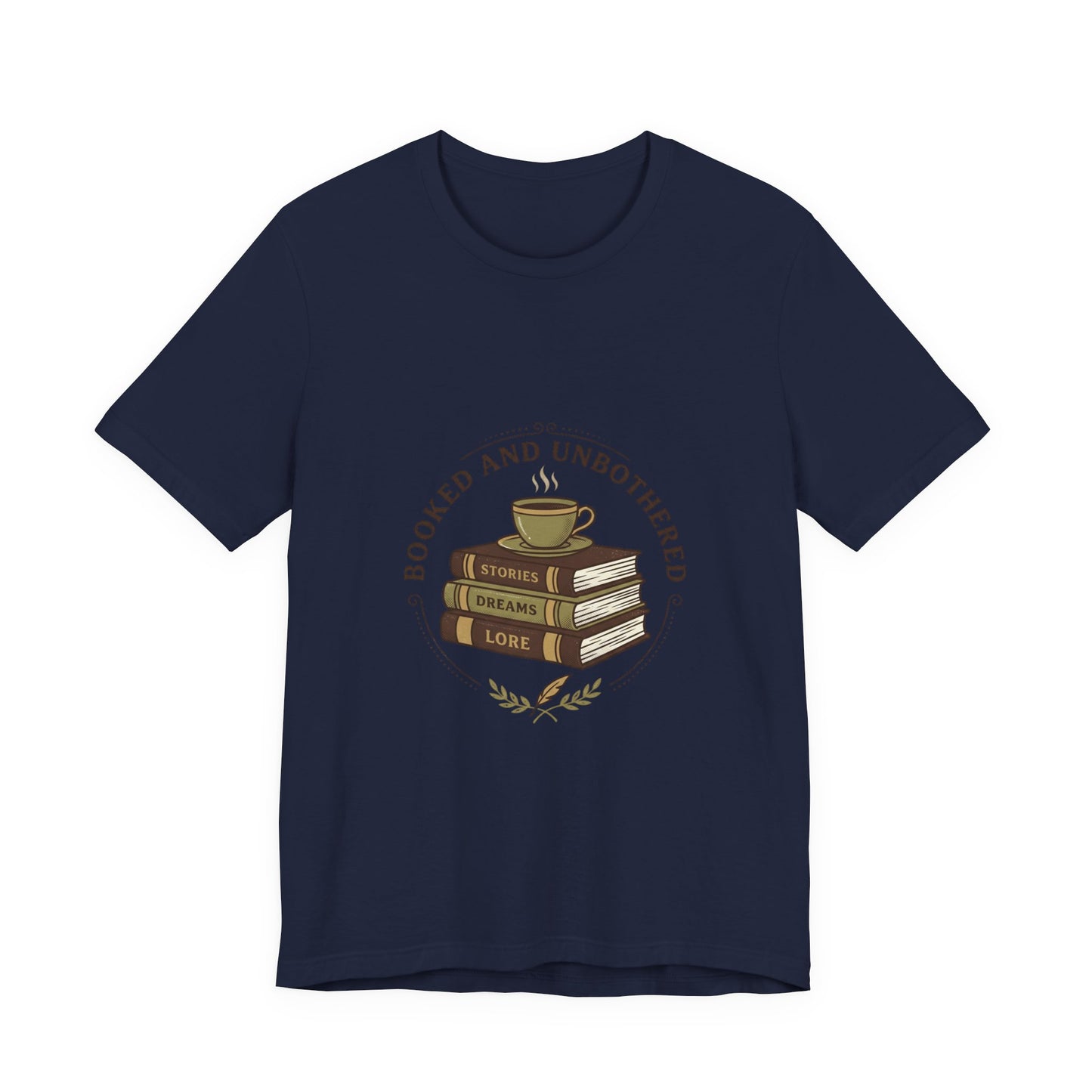 Booked and Unbothered T-Shirt | Book Lover shirt, cozy reader tee