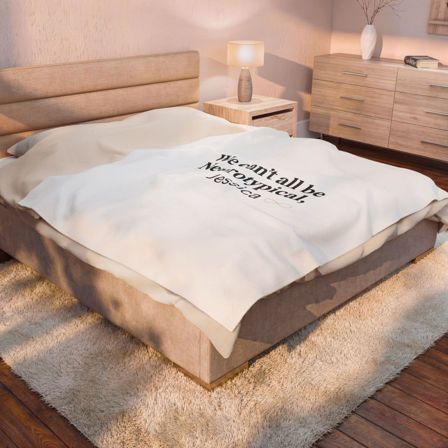 We Can't All Be Neurotypical Velveteen Blanket | Autism Acceptance, Neurodiversity Pride