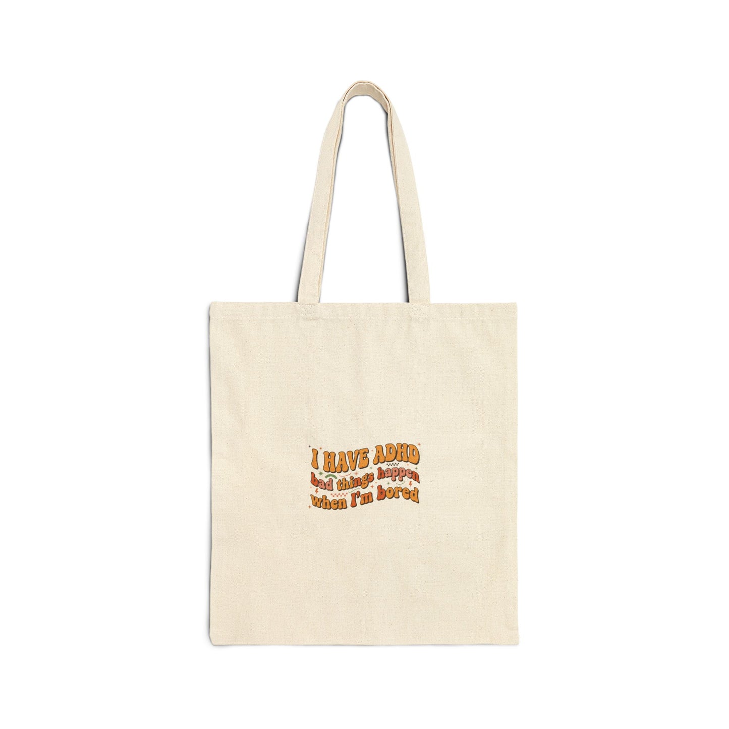 I Have ADHD text tote | Neurodiversity, autistic pride
