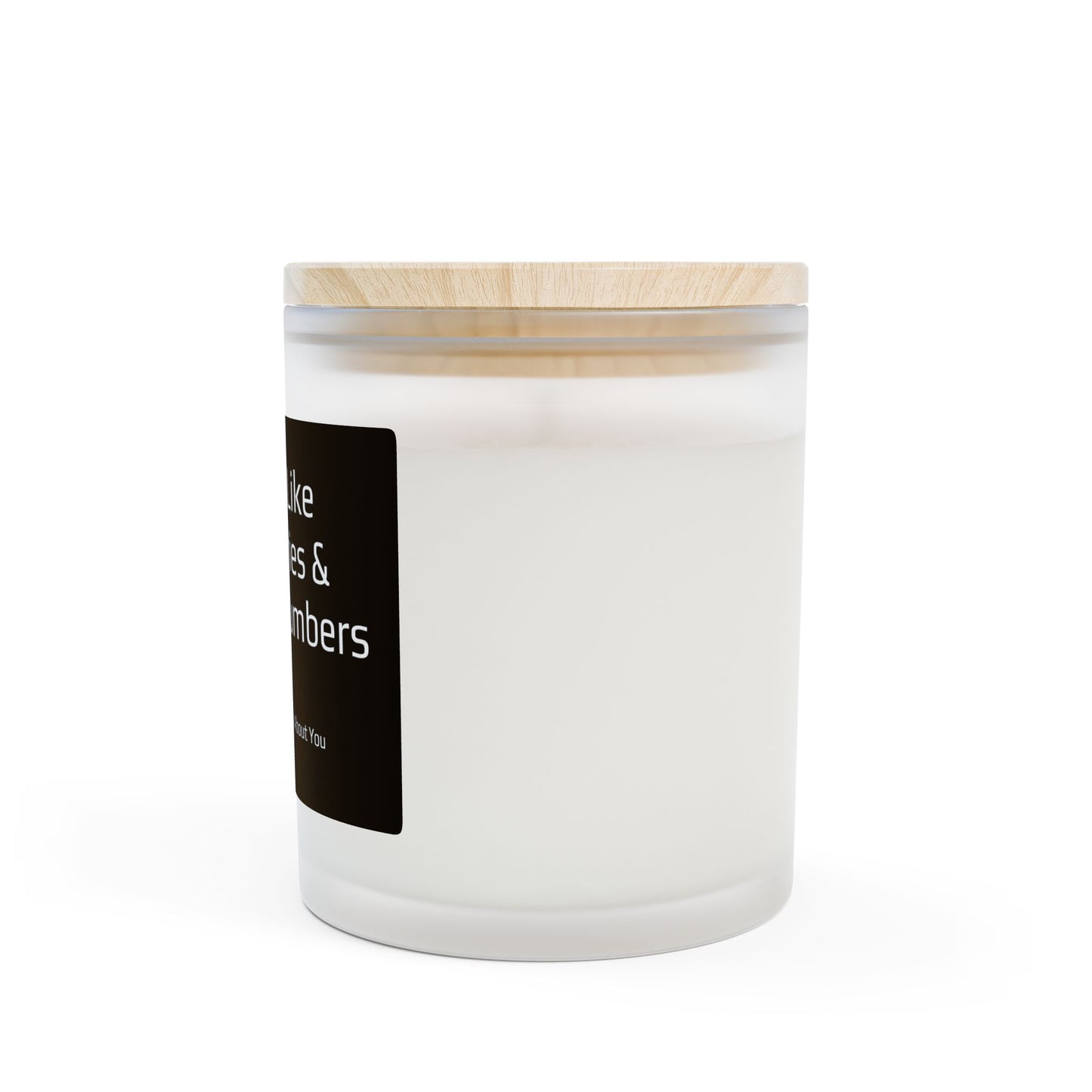 Frosted Glass Candle - "Smells Like Boundaries & Blocked Numbers" - 11oz Soy Wax, Funny Gift for Therapists, Self-Care, Home Decor