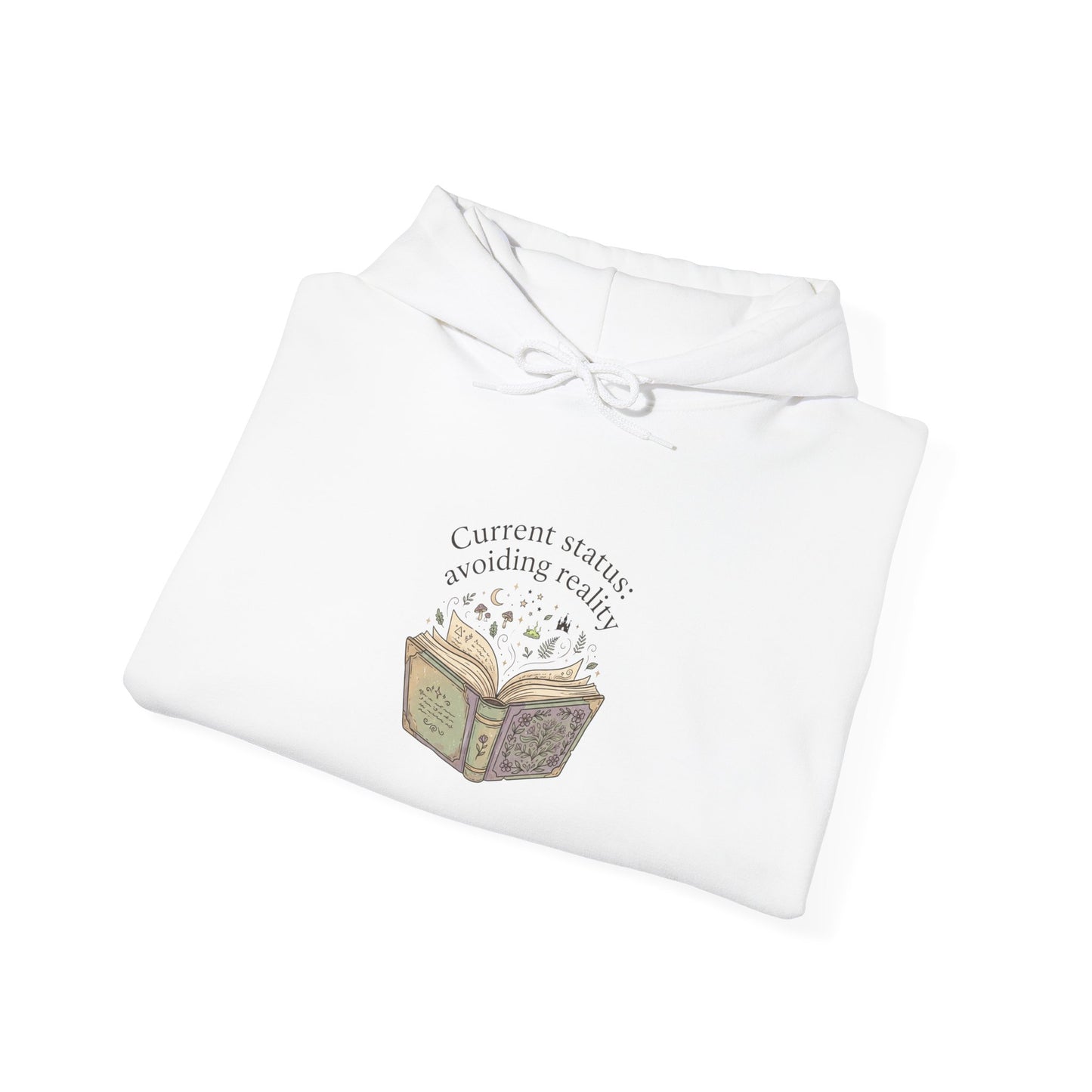 Bookish Spellbook Illustration Hoodie | Book Lover, Reading Aesthetic