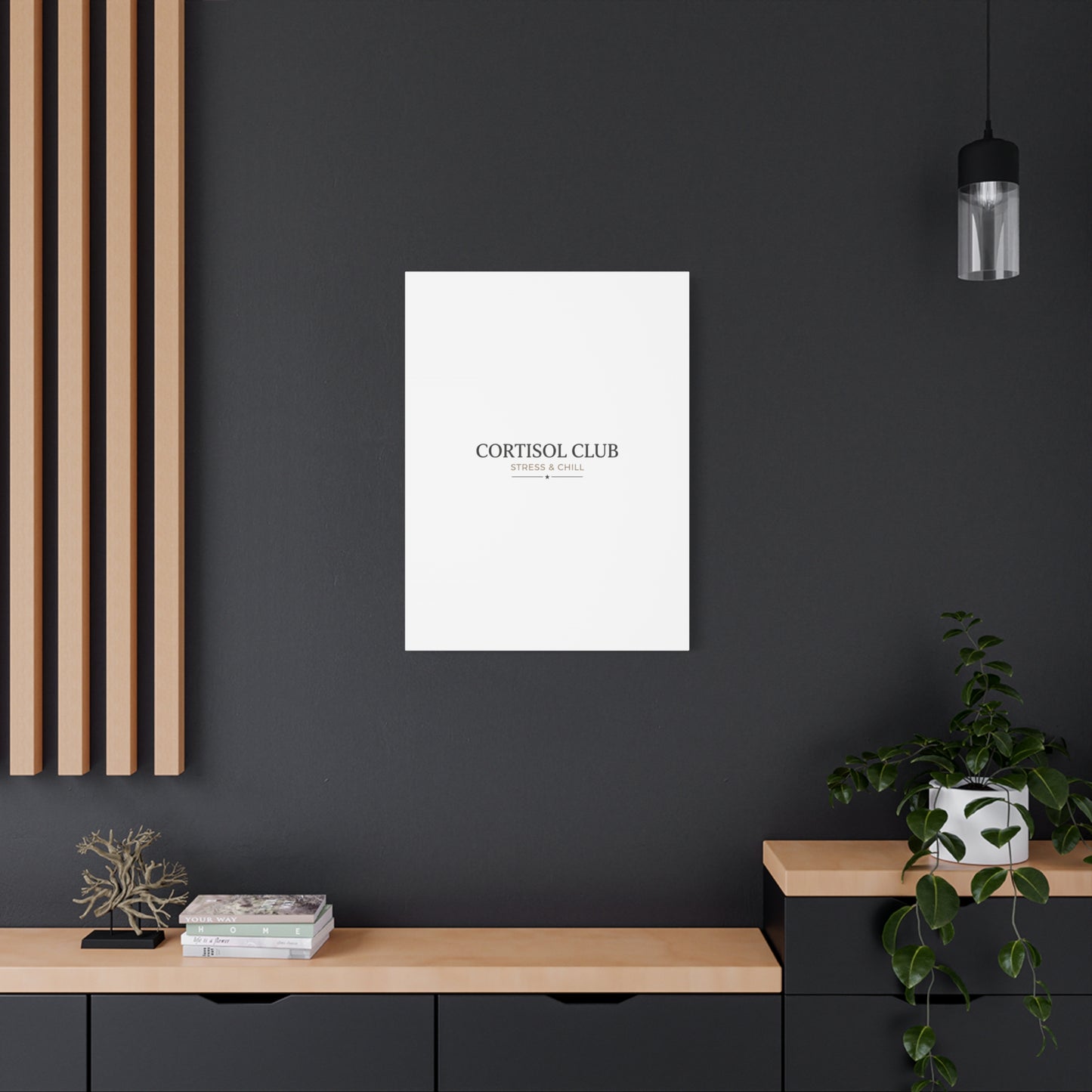 Cortisol Club Stress & Chill Canvas | stress meme, burnout humor