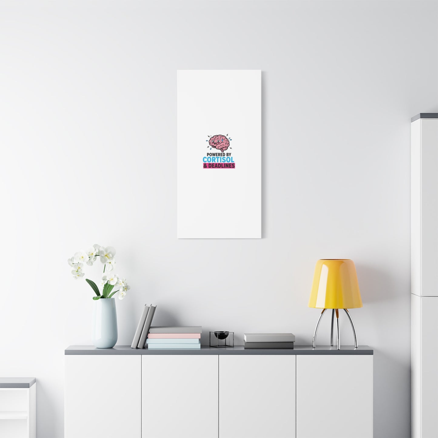 Powered by Cortisol & Deadlines Canvas | stress meme, burnout humor