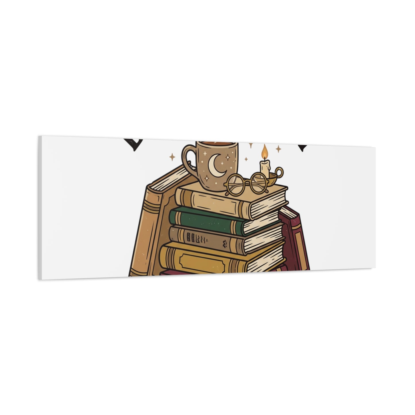 Booked, Busy and Introverting Canvas | Book Lover, Cozy Reader Decor