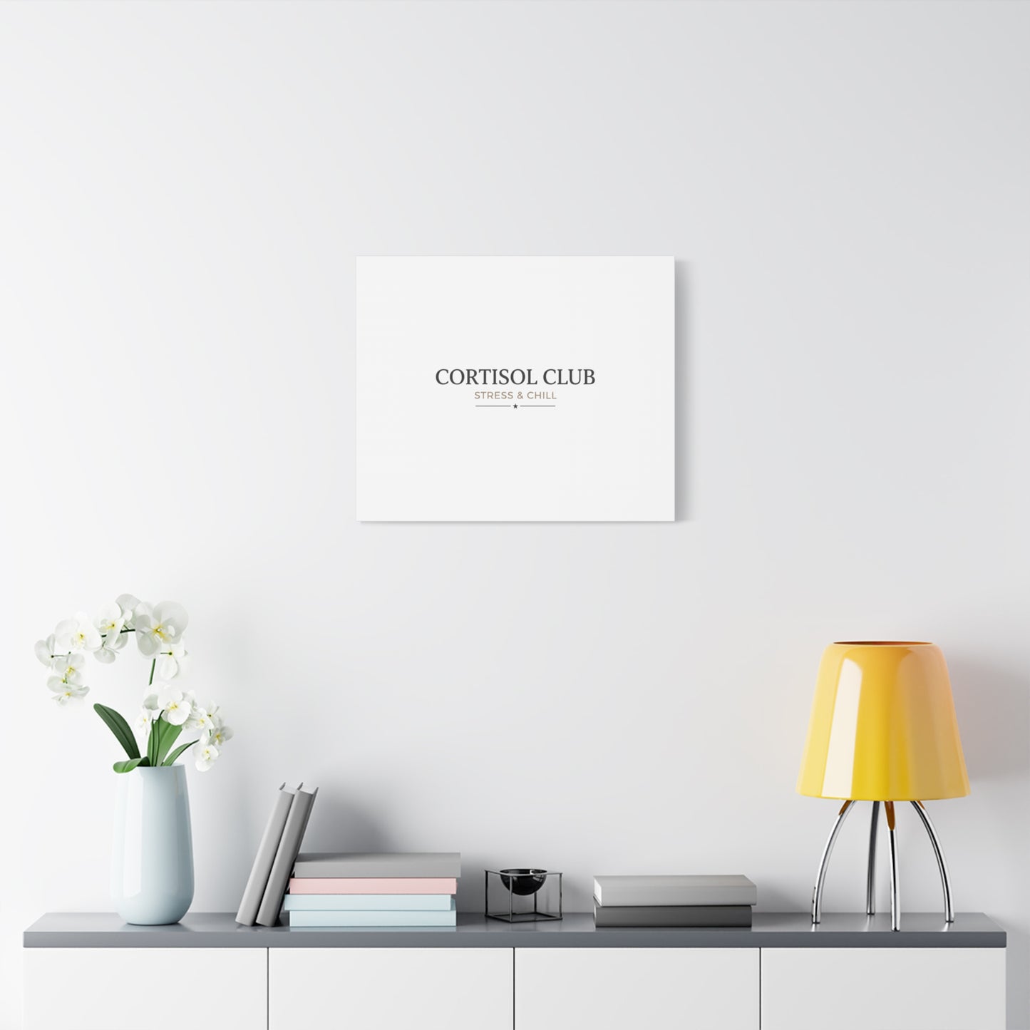 Cortisol Club Stress & Chill Canvas | stress meme, burnout humor