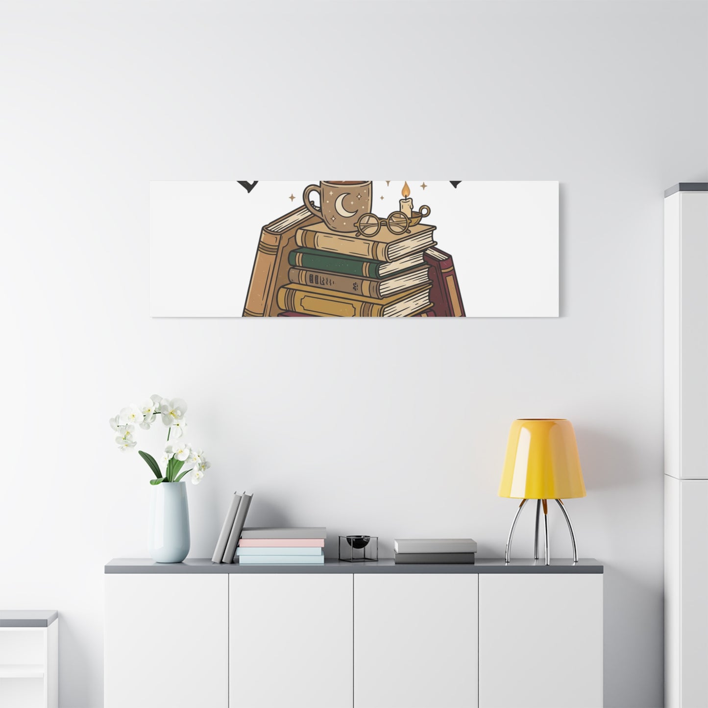 Booked, Busy and Introverting Canvas | Book Lover, Cozy Reader Decor