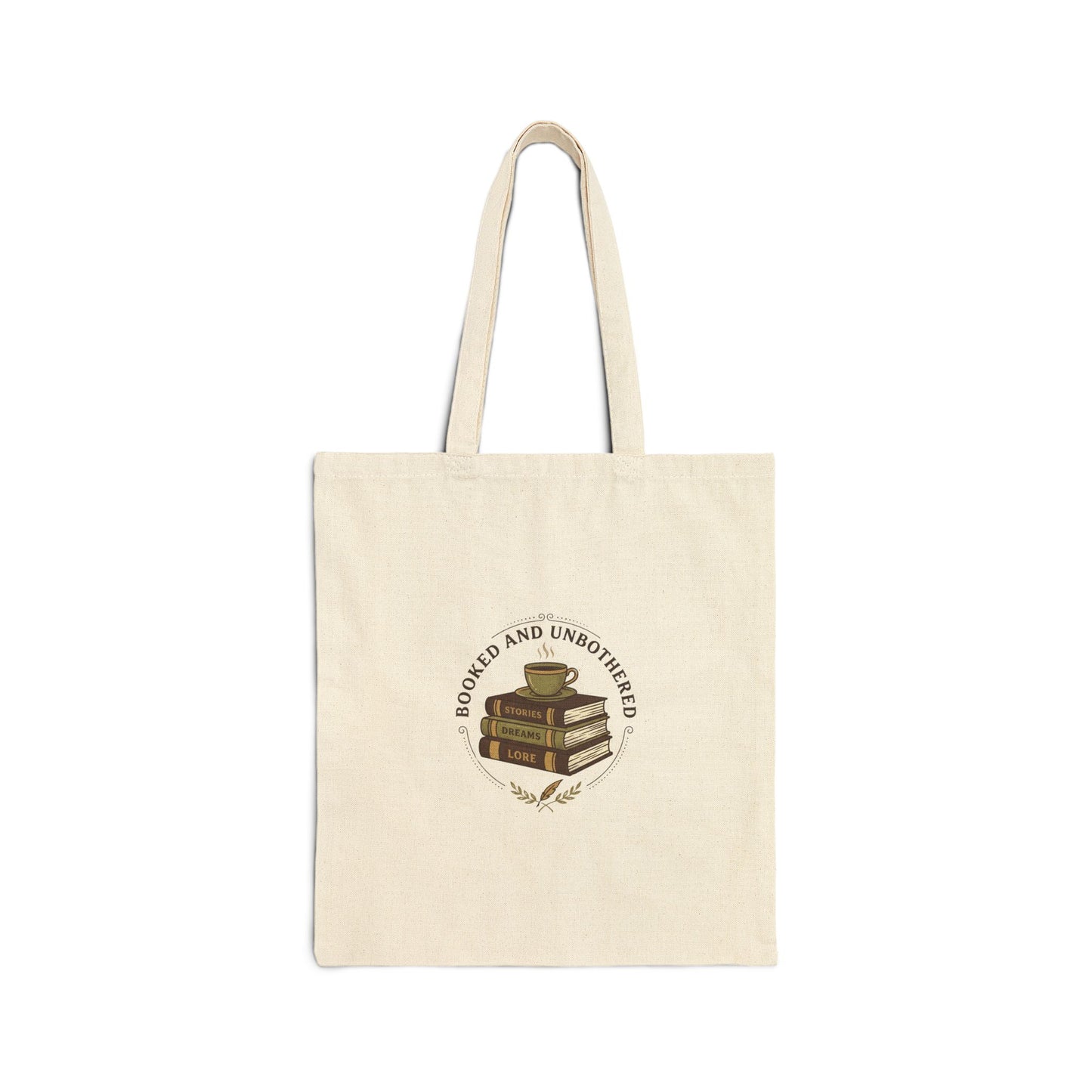 Booked and Unbothered Tote | Library Tote, Book Lover, Cozy Reader