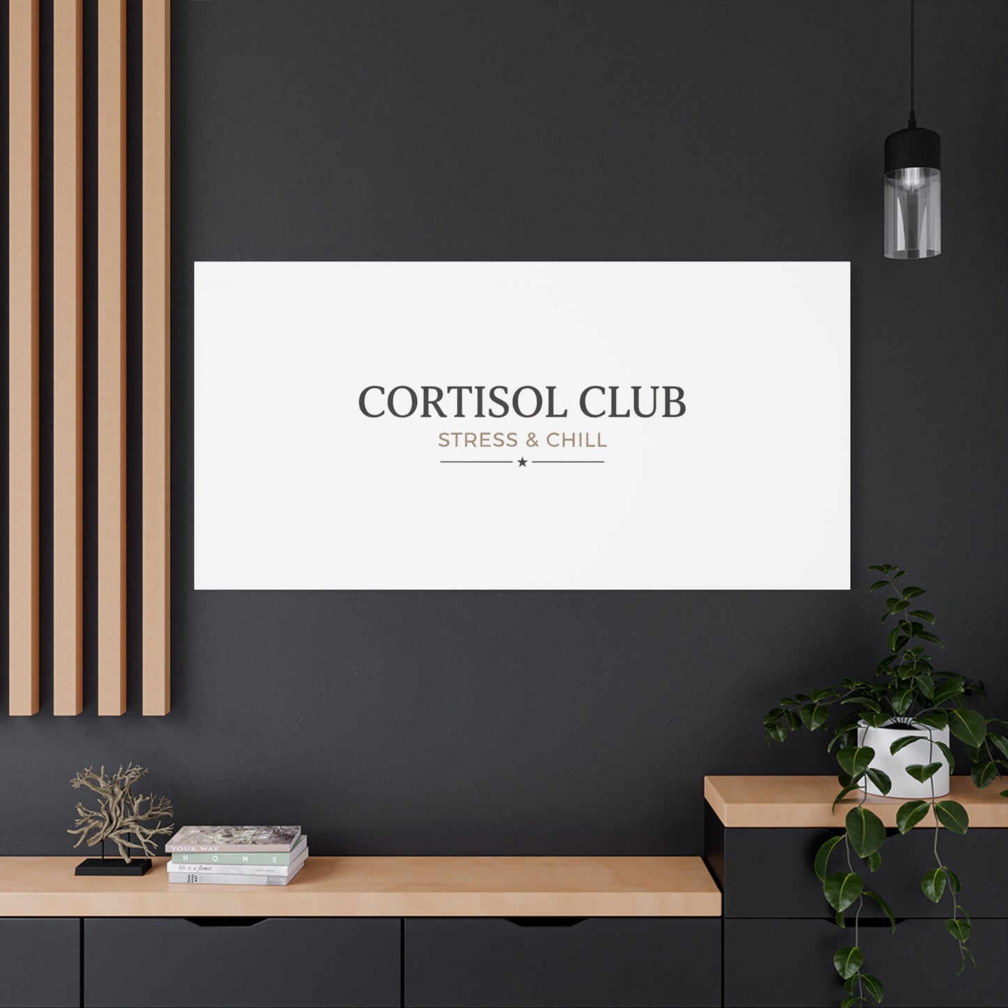Cortisol Club Stress & Chill Canvas | stress meme, burnout humor